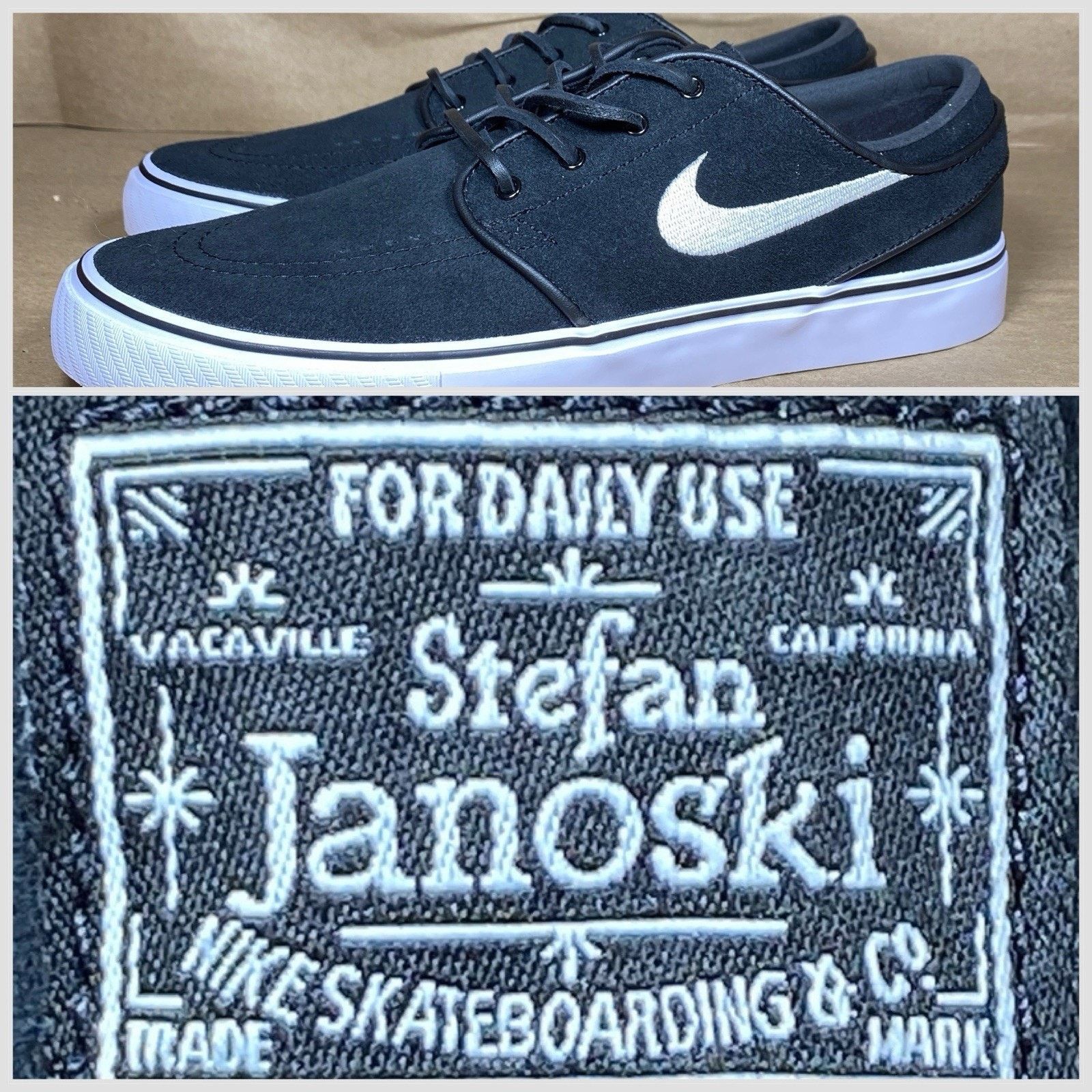 Nike Nike Zoom Stefan Janoski SB Black White FD6757-001 Size US 8 / IT 38 - 1 Thumbnail