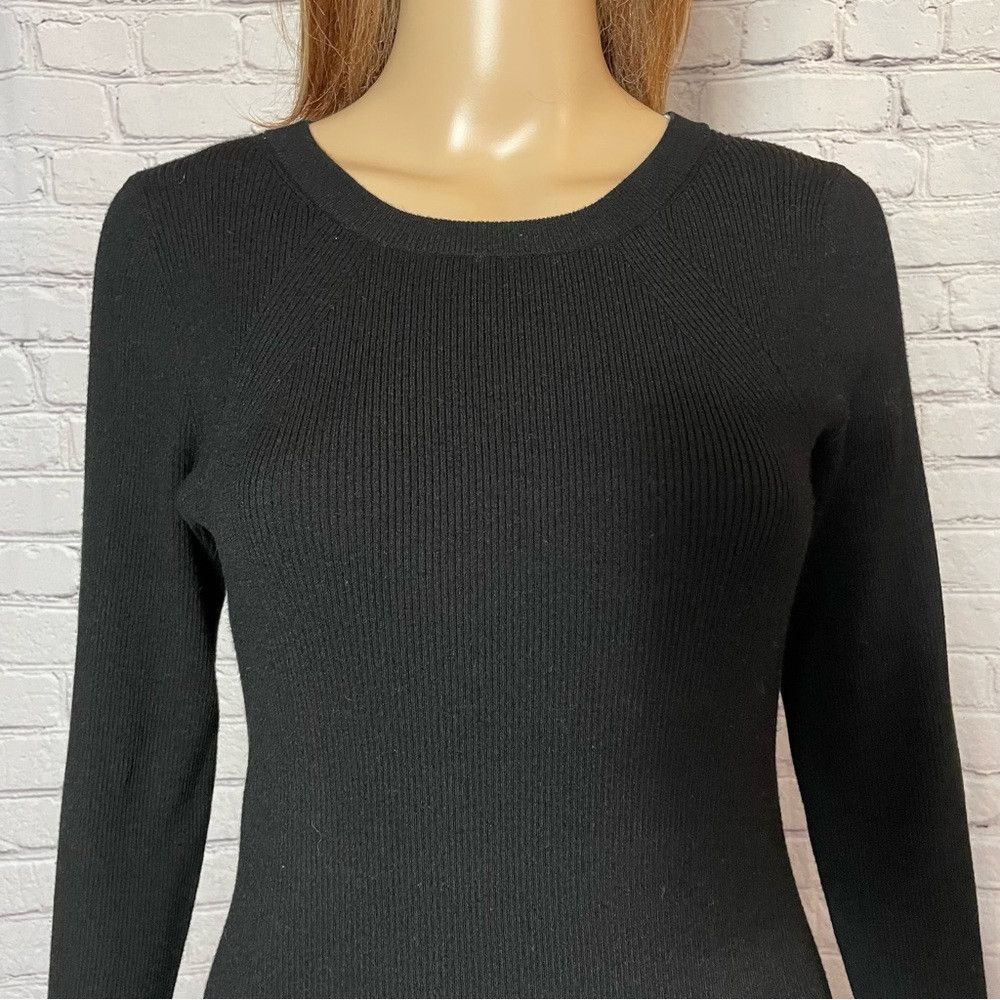 Other Margaret O'Leary Black Bell Sleeve Viscose Sweater Size L Size L / US 10 / IT 46 - 2 Thumbnail