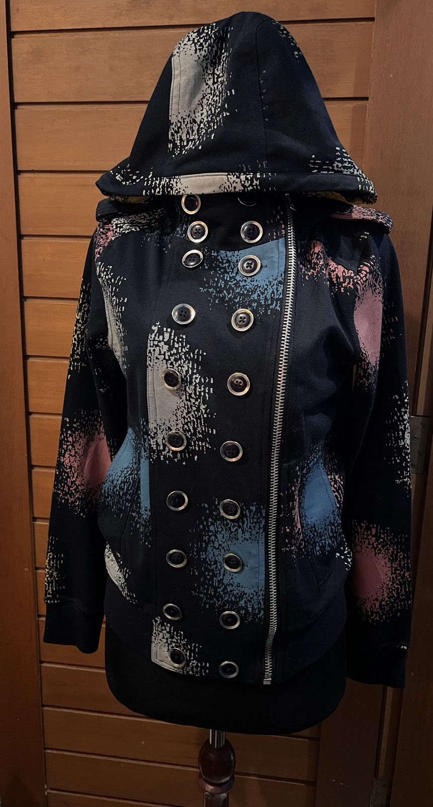 Marc by Marc Jacobs Archive Marc by Marc Jacobs Spray Paint Hoodie Moto Jacket Size XS / US 0-2 / IT 36-38 - 11 Thumbnail