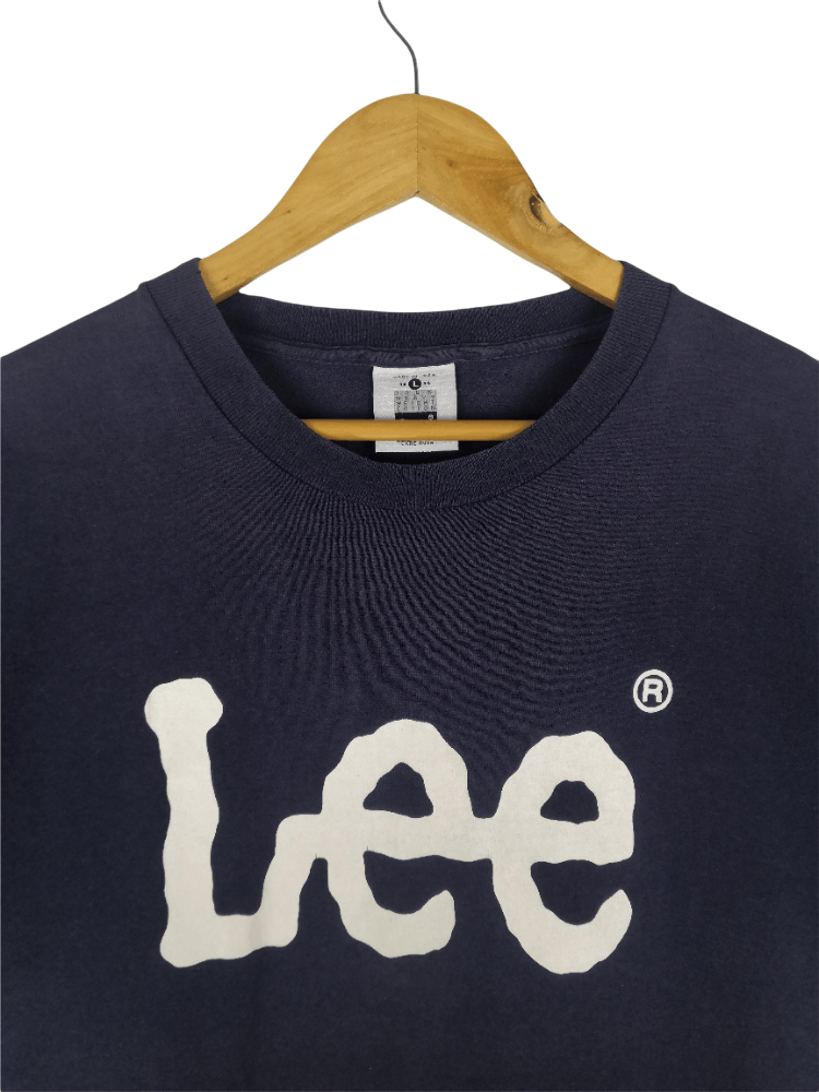 Lee Vintage 90s Lee T-Shirt Big Logo Spellout Size US L / EU 52-54 / 3 - 1 Thumbnail