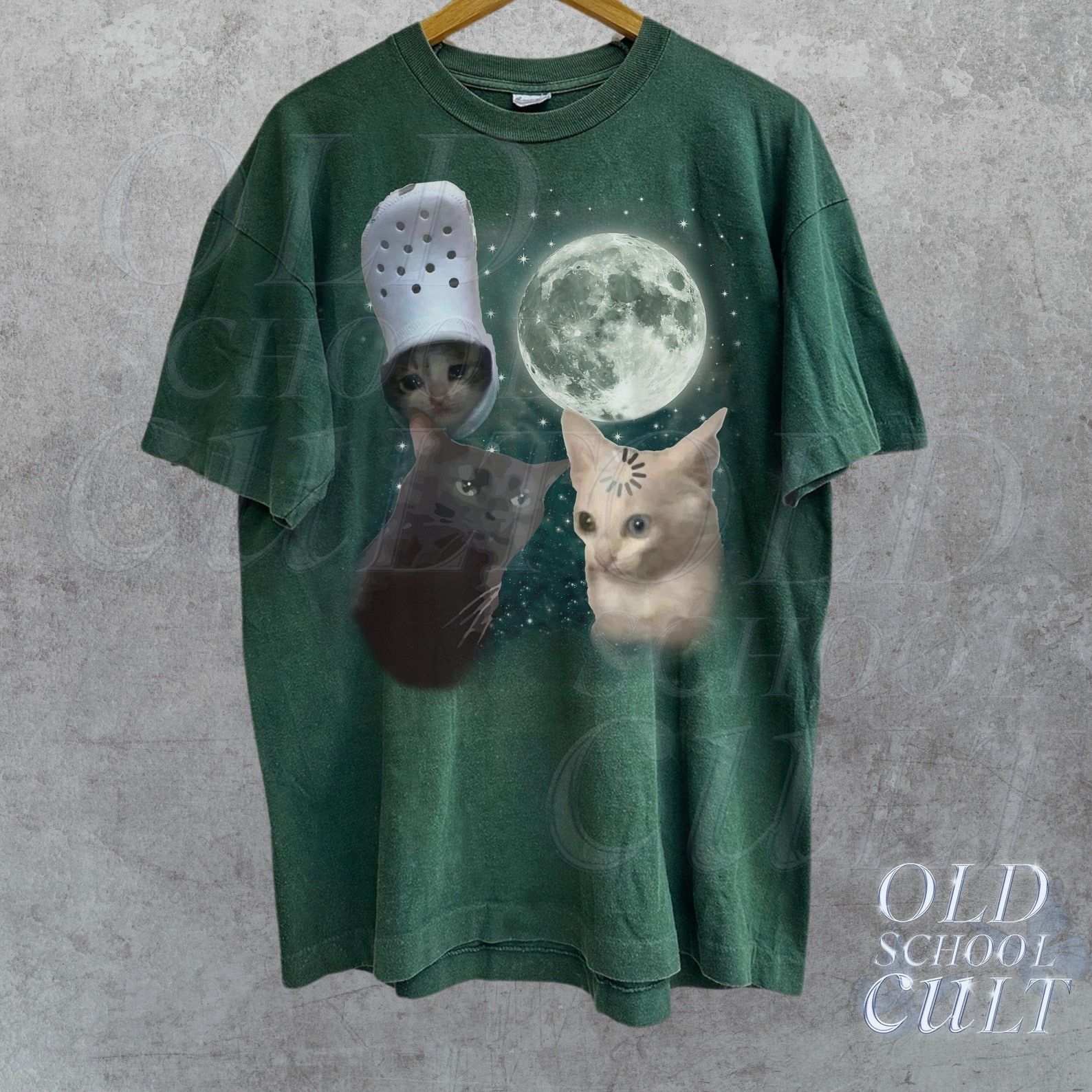 The Unbranded Brand Three Cats Vintage Graphic T-shirts Size US M / EU 48-50 / 2 - 3 Thumbnail
