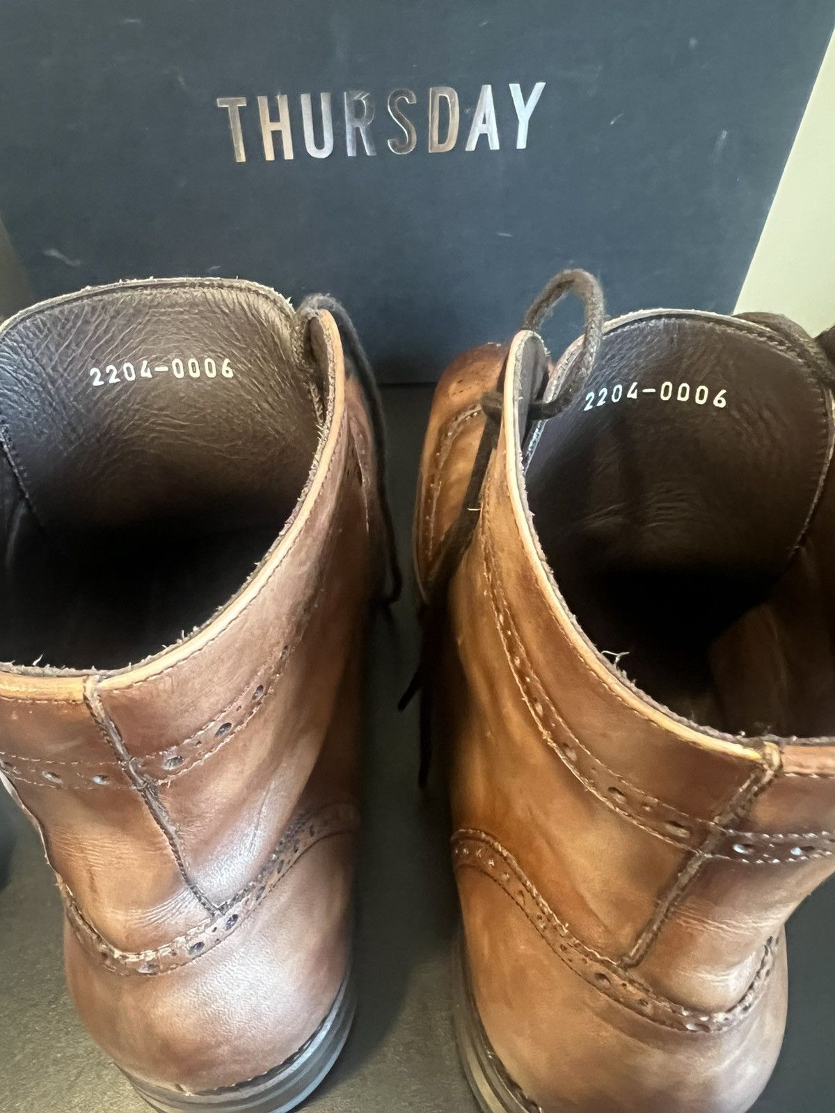 Thursday Boot Company Thursday Boot Co Wingtip Brogue Dress Boots Brown Color 77 Size US 11 / EU 44 - 7 Thumbnail