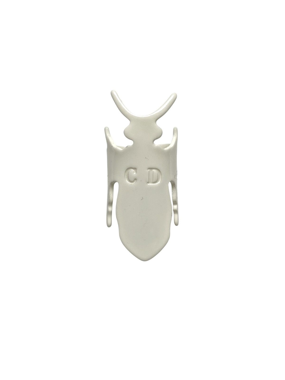 Dior × Hedi Slimane S/S 2004 “Strip“ Plastic Bee Ring (SS04, Archive, Homme) Size ONE SIZE - 1 Thumbnail