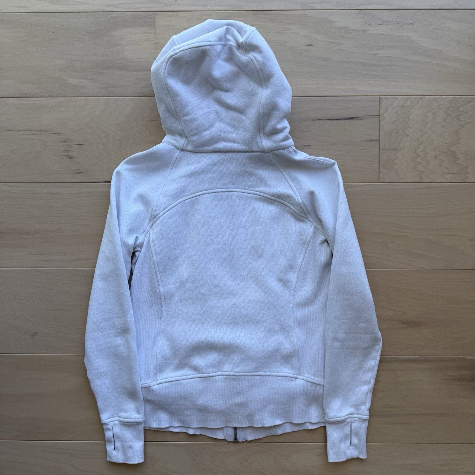 Lululemon Lululemon Scuba Hoodie 6 White Full Zip Hooded Jacket Yoga Size M / US 6-8 / IT 42-44 - 8 Thumbnail
