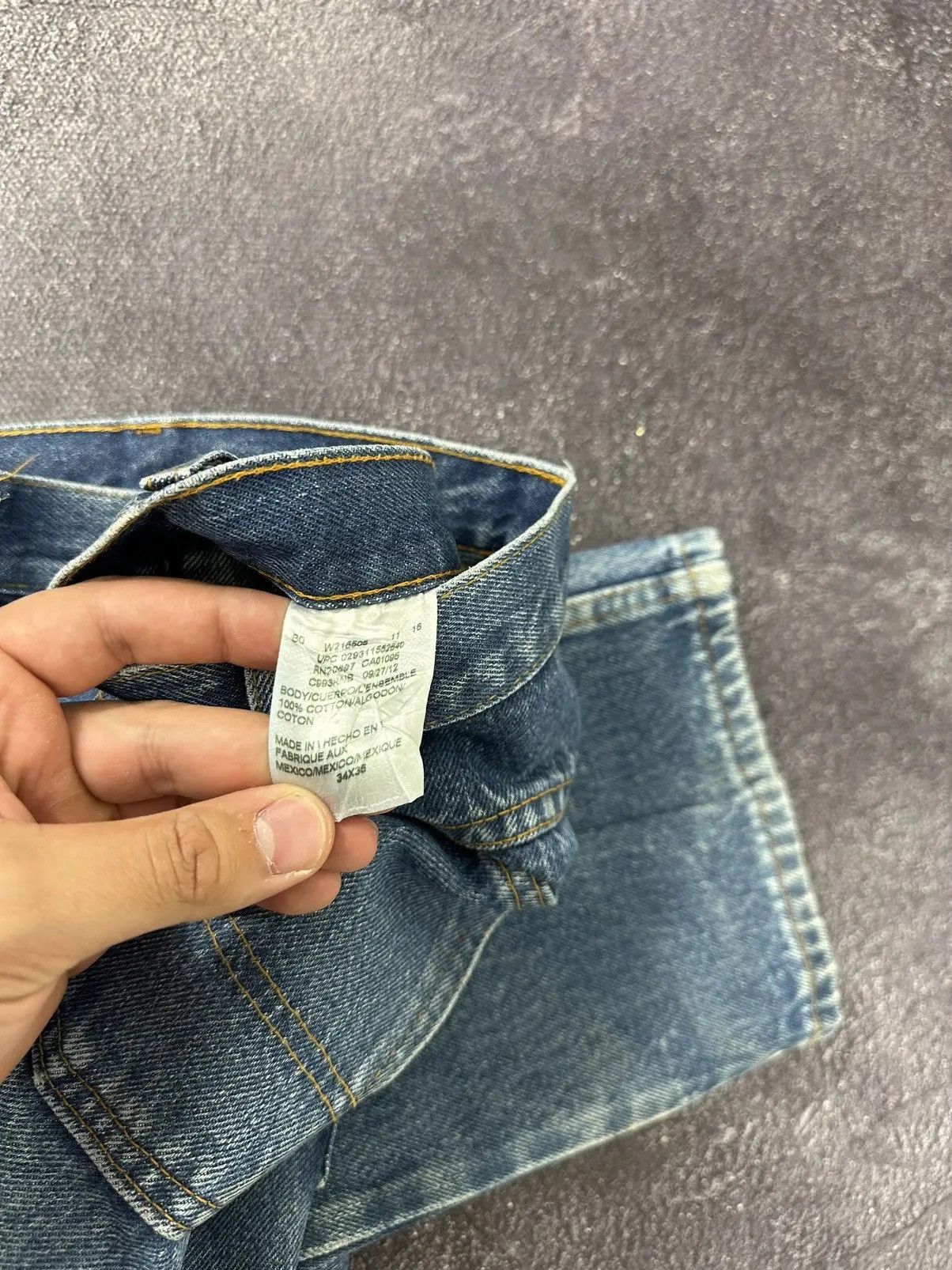 Dickies × Vintage Vintage Dickies Faded Blue Work Denim Hype Slim Flared Jeans Size US 34 / EU 50 - 11 Thumbnail