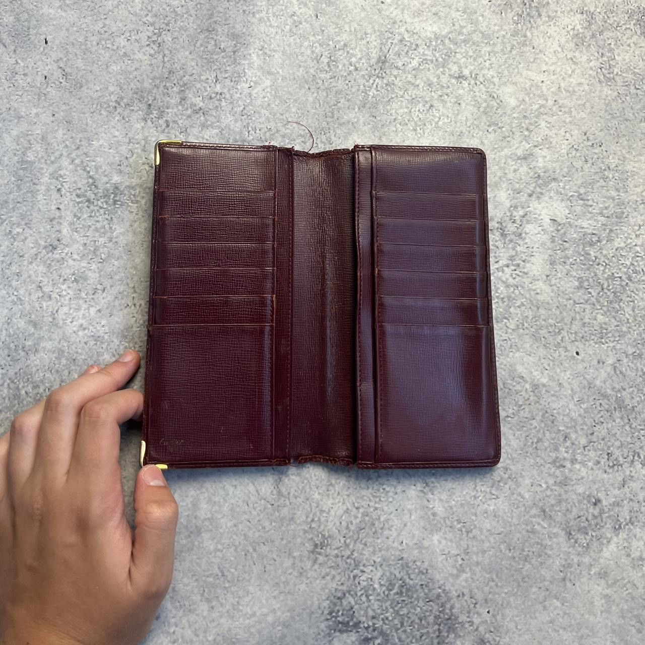 Cartier Cartier vintage wine red long wallet Size ONE SIZE - 3 Thumbnail