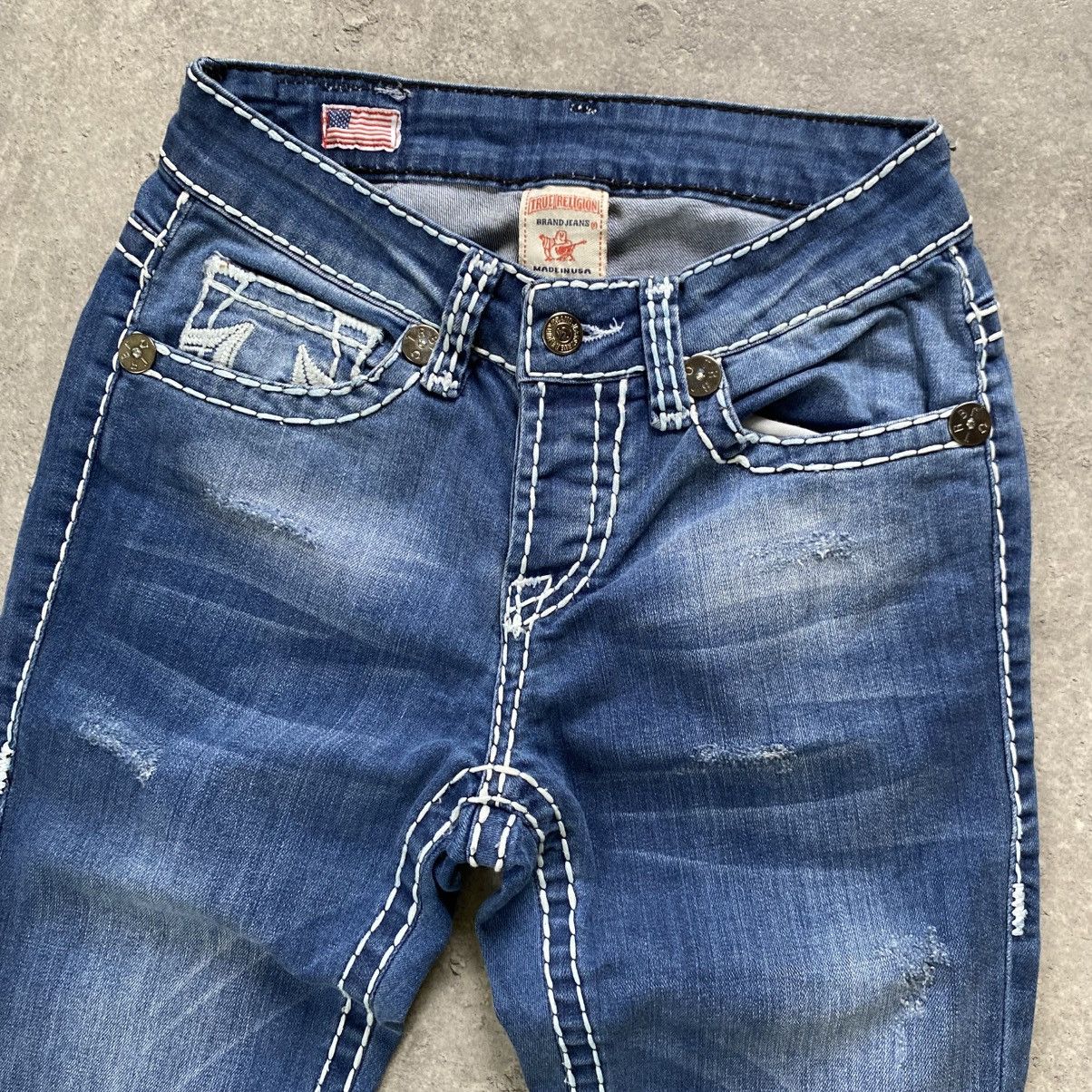 True Religion True Religion Ricky Super T Skinny Jeans 27 size Size 27" / US 4 / IT 40 - 8 Thumbnail