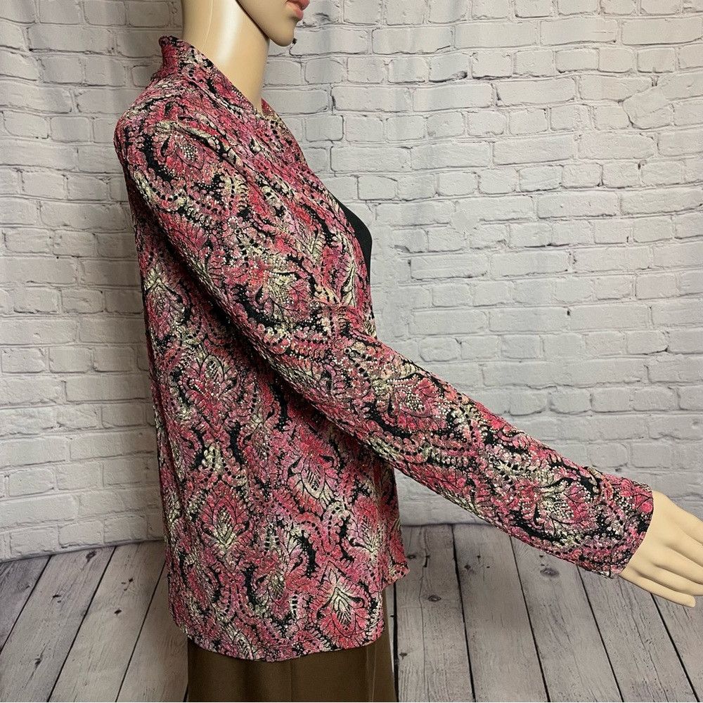 JM Collection JM Collection Layered Cardigan With Attached Top Size M Pet Size M / US 6-8 / IT 42-44 - 5 Thumbnail