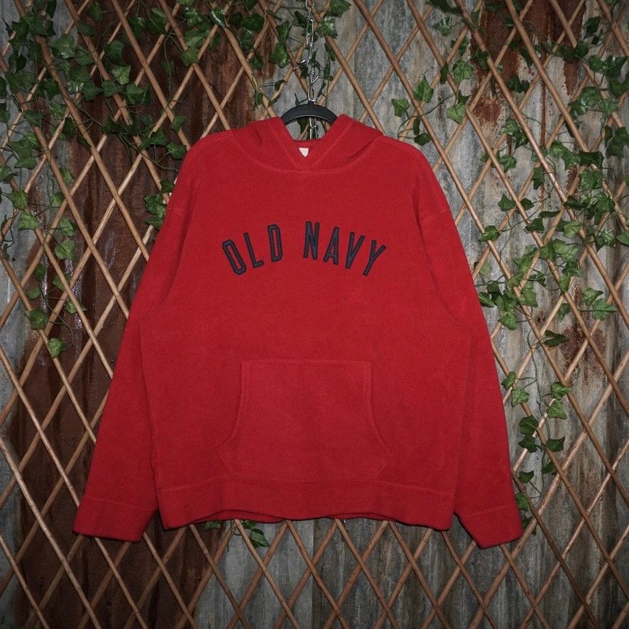 Old Navy XL -Vintage Y2K Old navy embroider college 00s fleece hoodie Size US XL / EU 56 / 4 - 1 Thumbnail