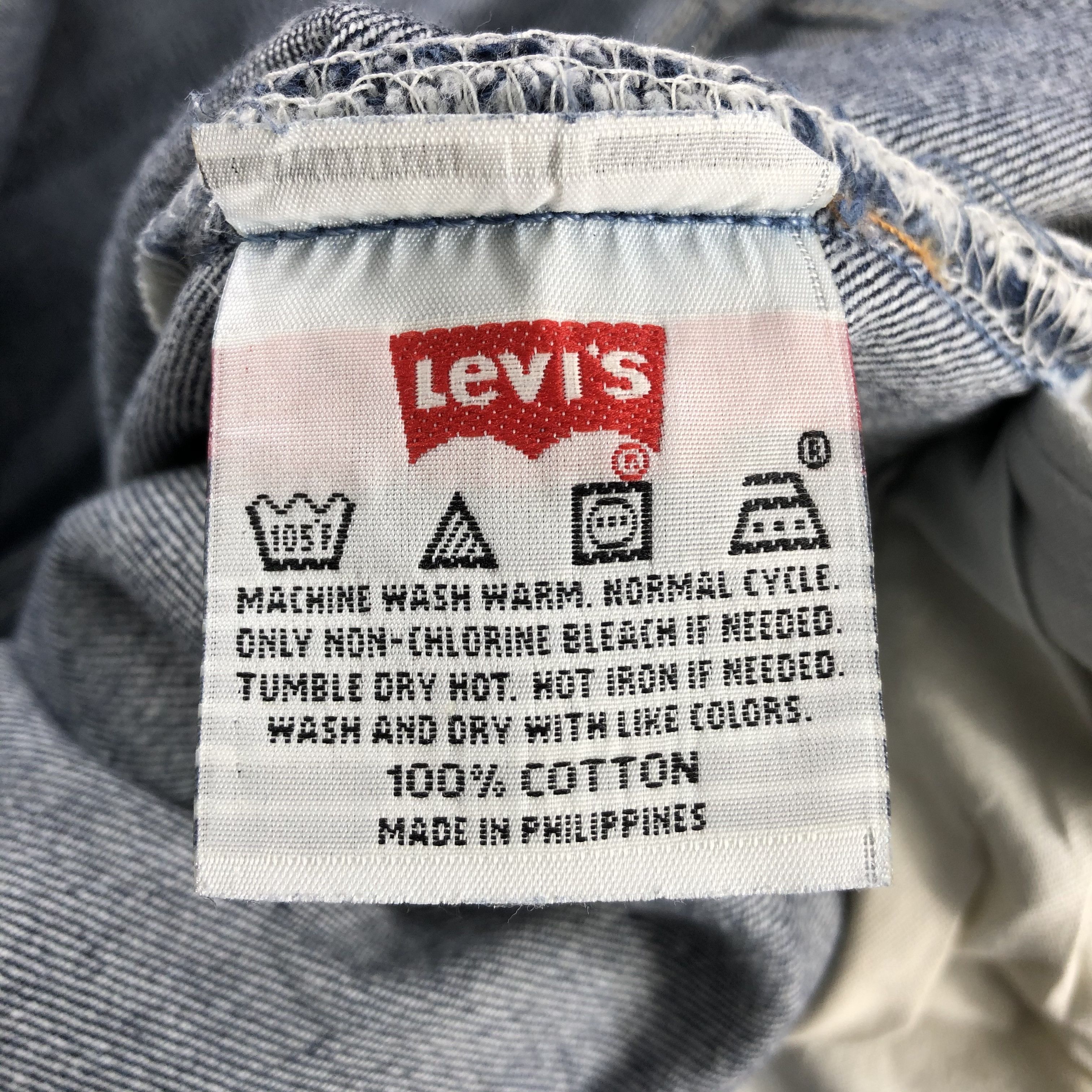 Levi's 90s Vintage Blue Wash Levis 501 Jeans-JM2717 Size US 39 - 11 Thumbnail
