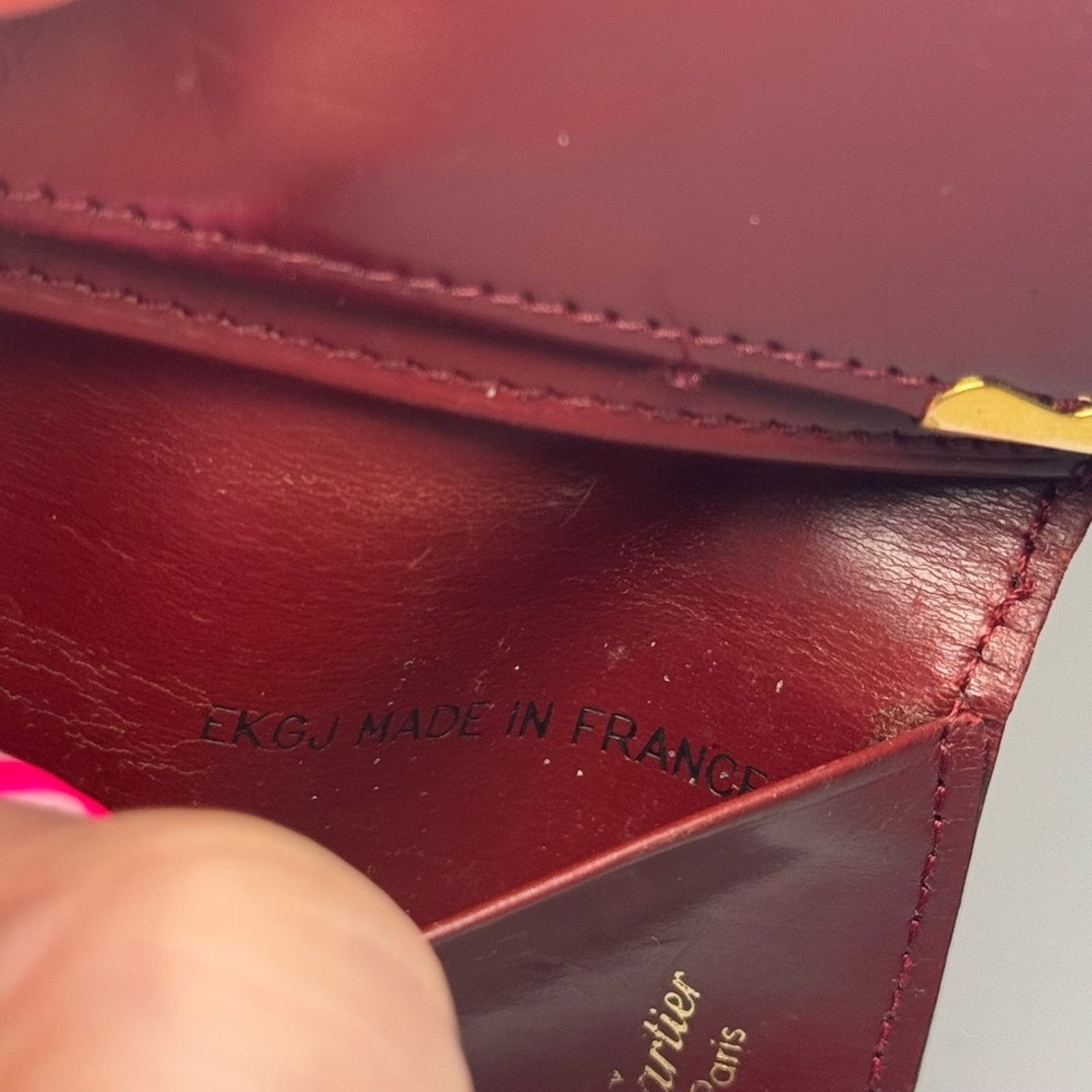 Cartier Cartier Burgundy Leather Unisex 4 Key Holder Size ONE SIZE - 11 Thumbnail