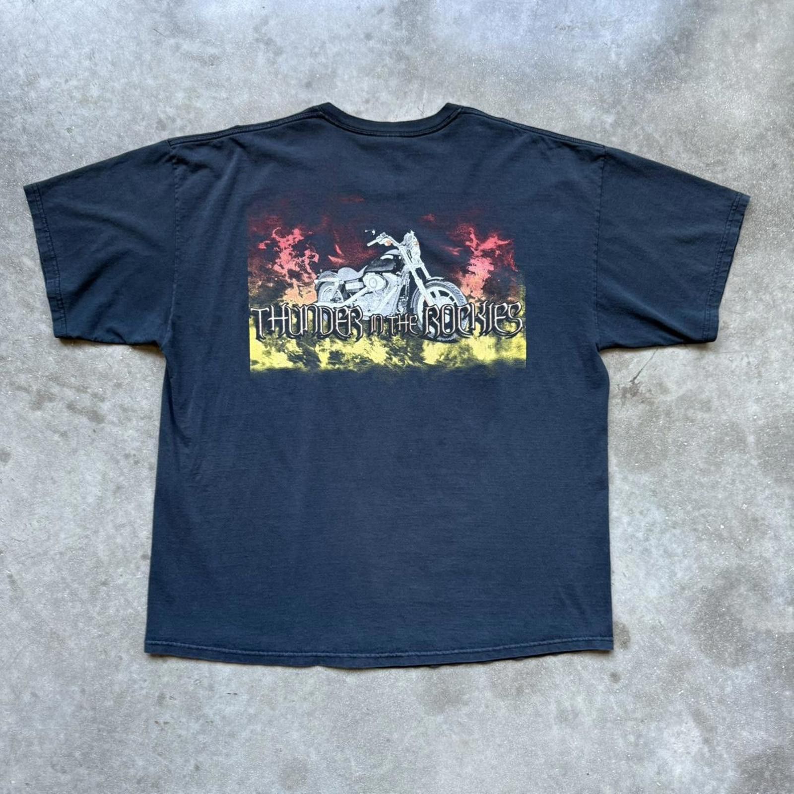 Other Bike Fest 2010 “Thunder In The Rockies” Motorcycle Y2K Shirt Size US XXL / EU 58 / 5 - 1 Thumbnail