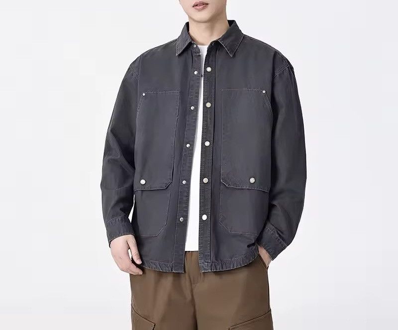 Vintage Washed Vintage Retro Streetwear Long Sleeve Shirt Jacket Size US M / EU 48-50 / 2 - 7 Thumbnail