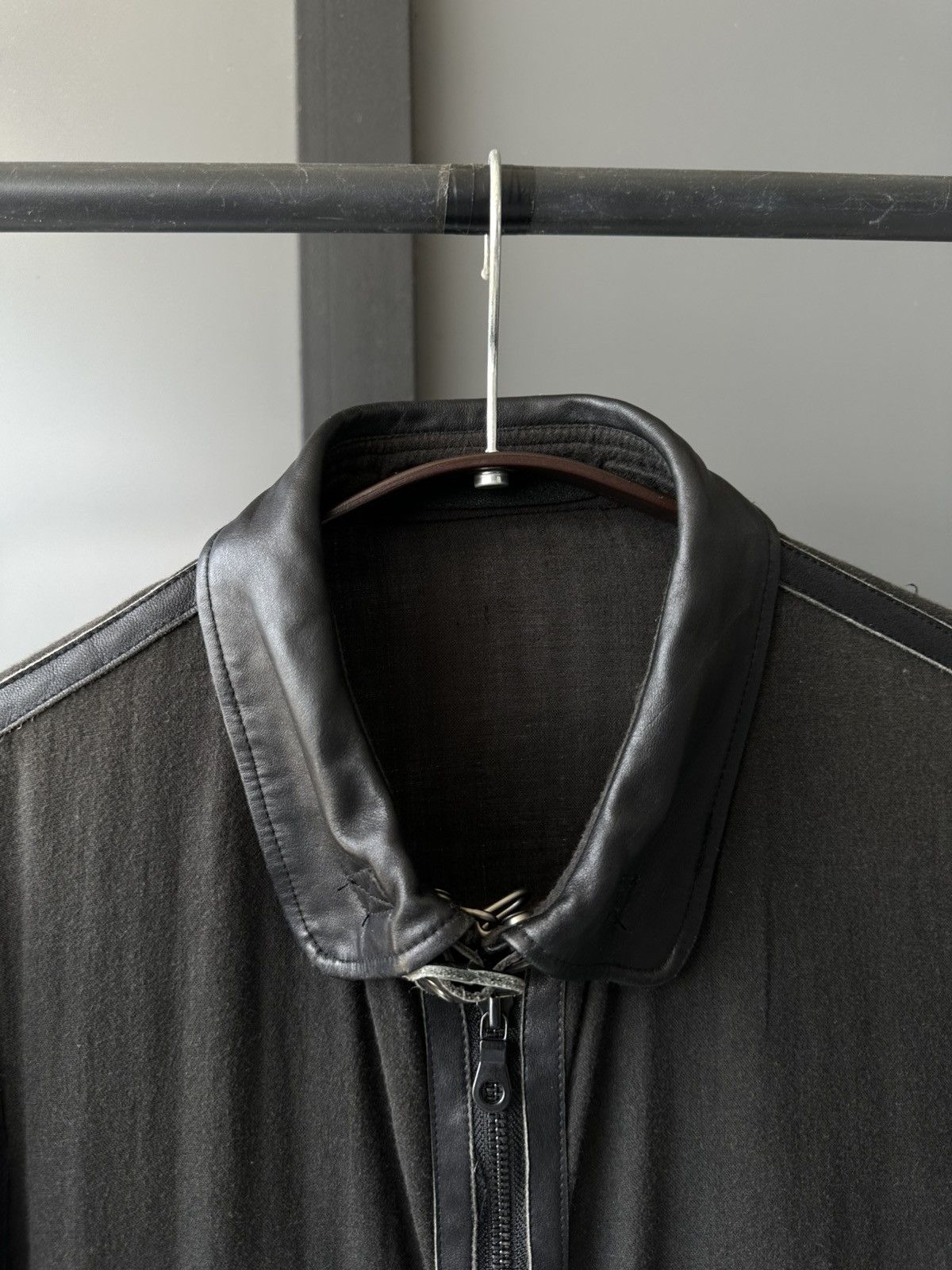 Japanese Brand 00's Bark Tannage linen leathers light jacket Size US M / EU 48-50 / 2 - 19 Thumbnail