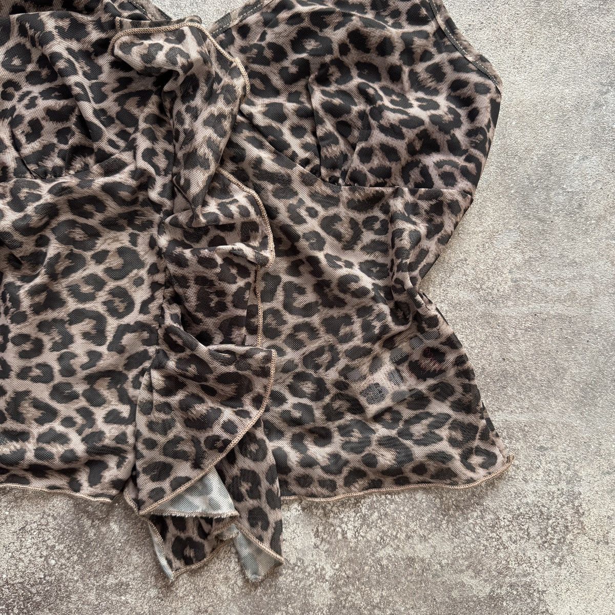 Hysteric Glamour Romwe Y2K Vintage Leopard Print Mesh Top Size M / US 6-8 / IT 42-44 - 6 Thumbnail