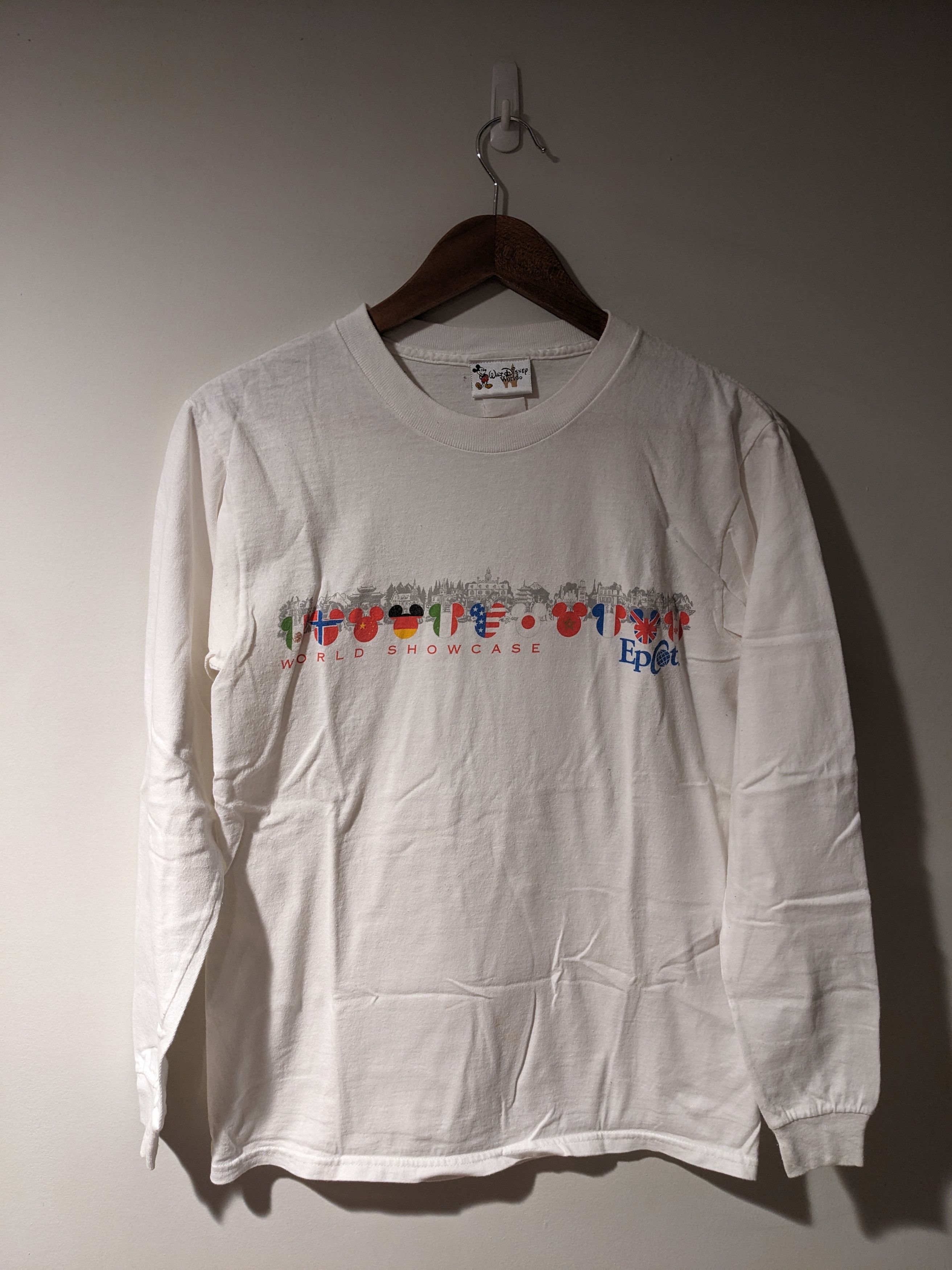 Disney × Vintage Vintage World Show Case Disney Epcot Long Sleeve T-Shirt Size US S / EU 44-46 / 1 - 1 Thumbnail