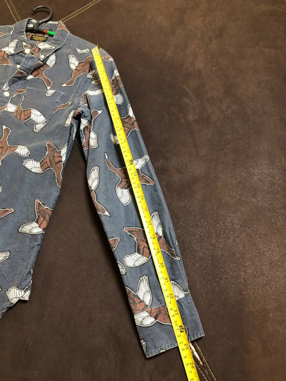 Allsaints Vintage Allsaints Bird Print Slim Fit Button Up Shirt Size US XS / EU 42 / 0 - 7 Thumbnail