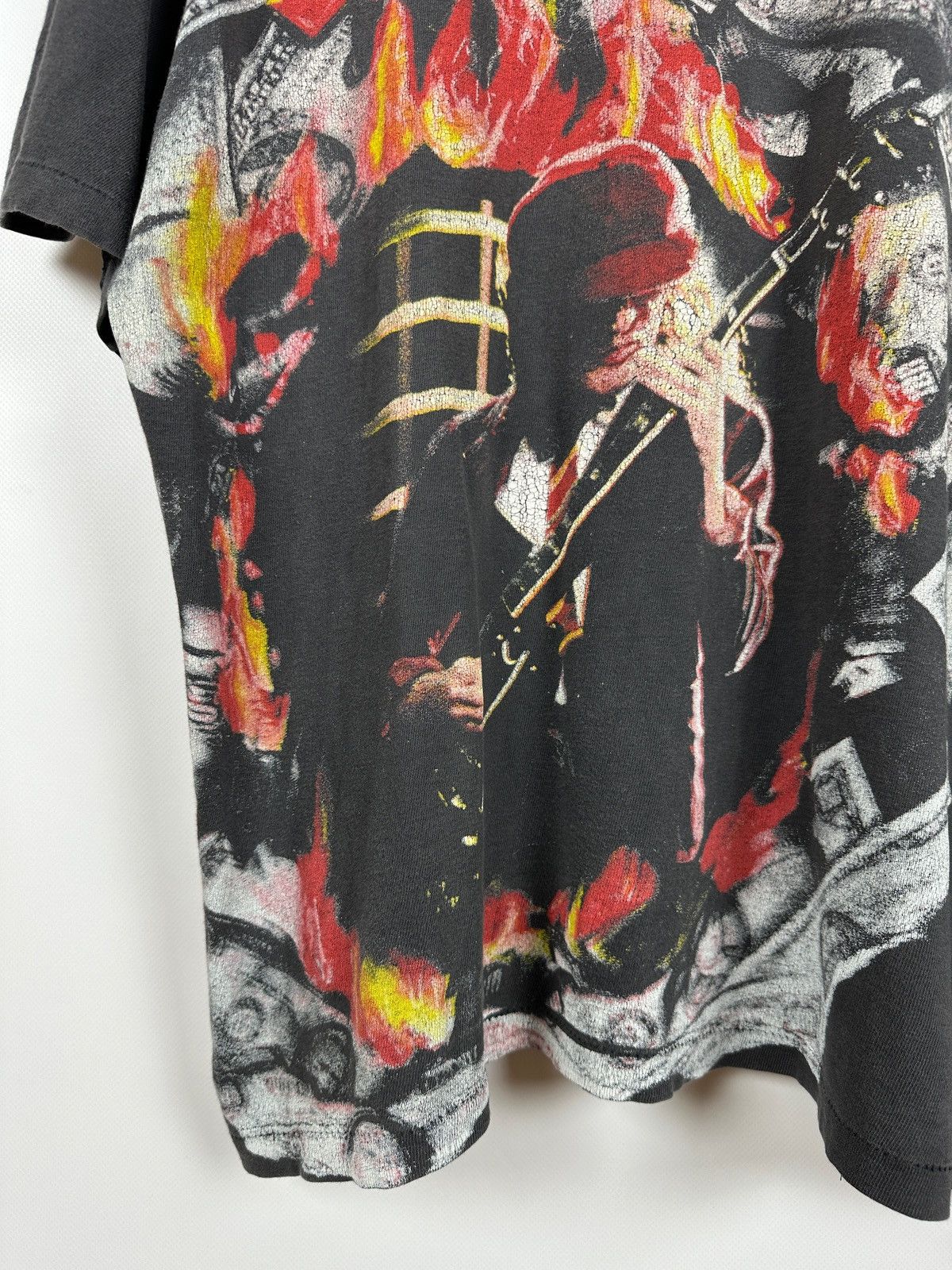 AC/DC Vintage AC/DC All Over Print Rare T-Shirt Size US XL / EU 56 / 4 - 15 Thumbnail