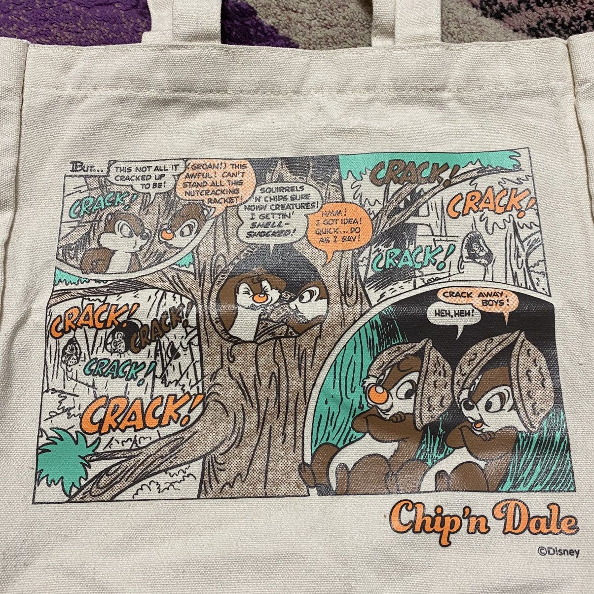 Cartoon Network Chip’n Dale Comic Scene Totebag Size ONE SIZE - 3 Thumbnail