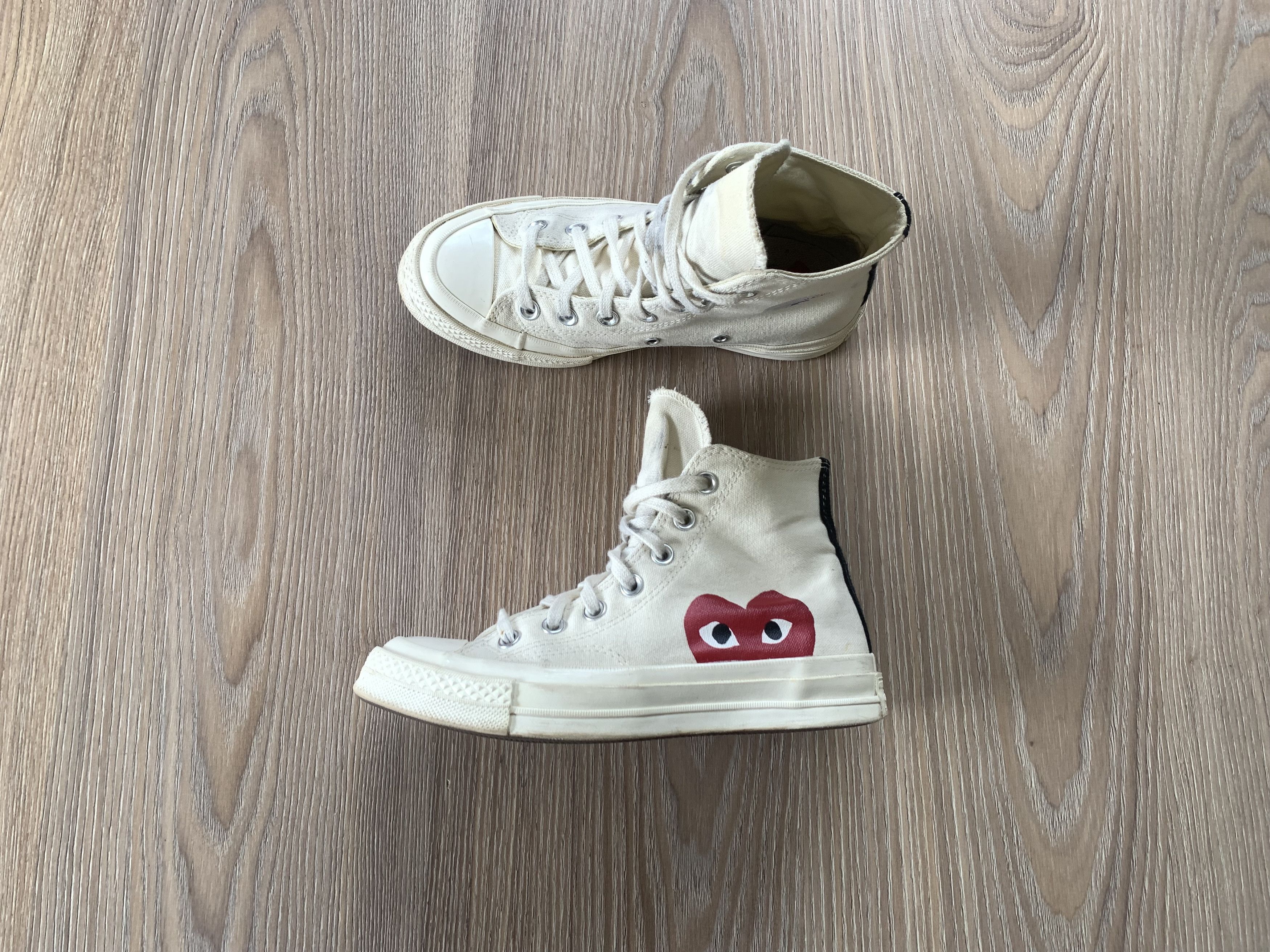 Comme des Garcons PLAY × Converse Converse x Comme Des Garcons Play High Top Unisex Sneakers Size US 6.5 / IT 36.5 - 1 Thumbnail