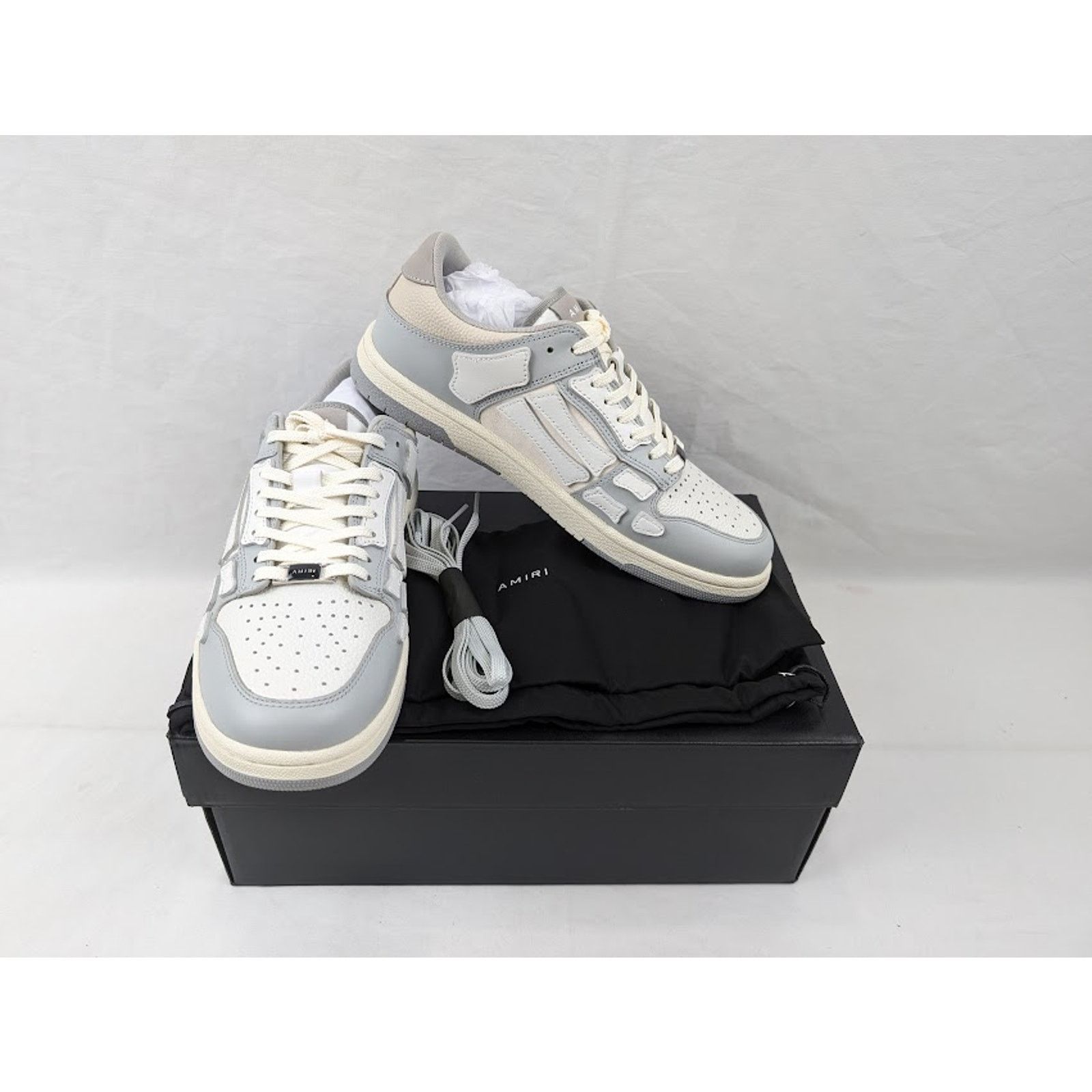 Amiri o1rshd1 Skelton Low-Top Sneakers in Grey Size US 11 / EU 44 - 19 Thumbnail