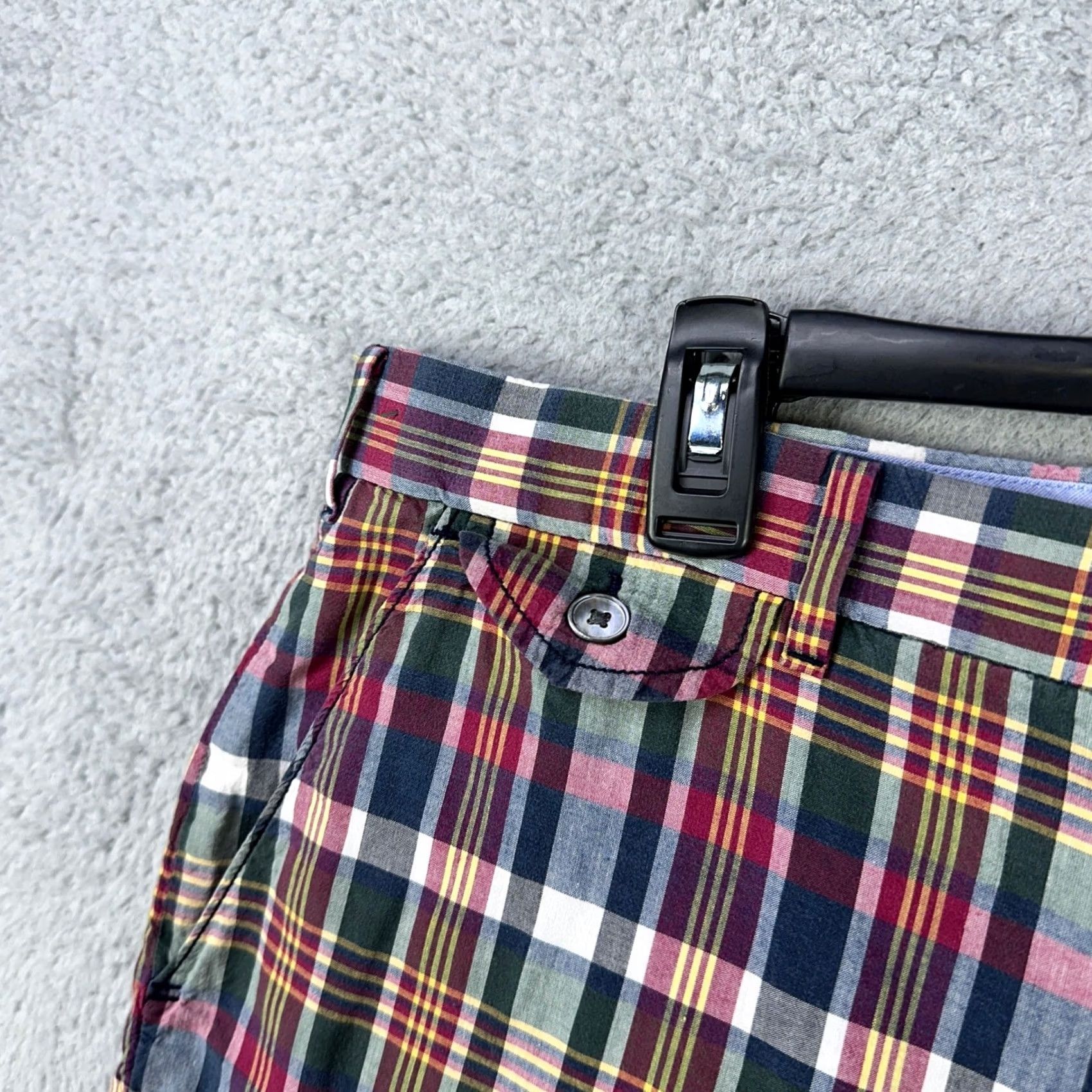 Polo Ralph Lauren Polo Ralph Lauren Mens Khakis Shorts 38 Multi India Madras Plaid 100% Cotton Short Casual Pockets Logo Outdoor Regular Mens Size US M / EU 48-50 / 2 - 7 Thumbnail