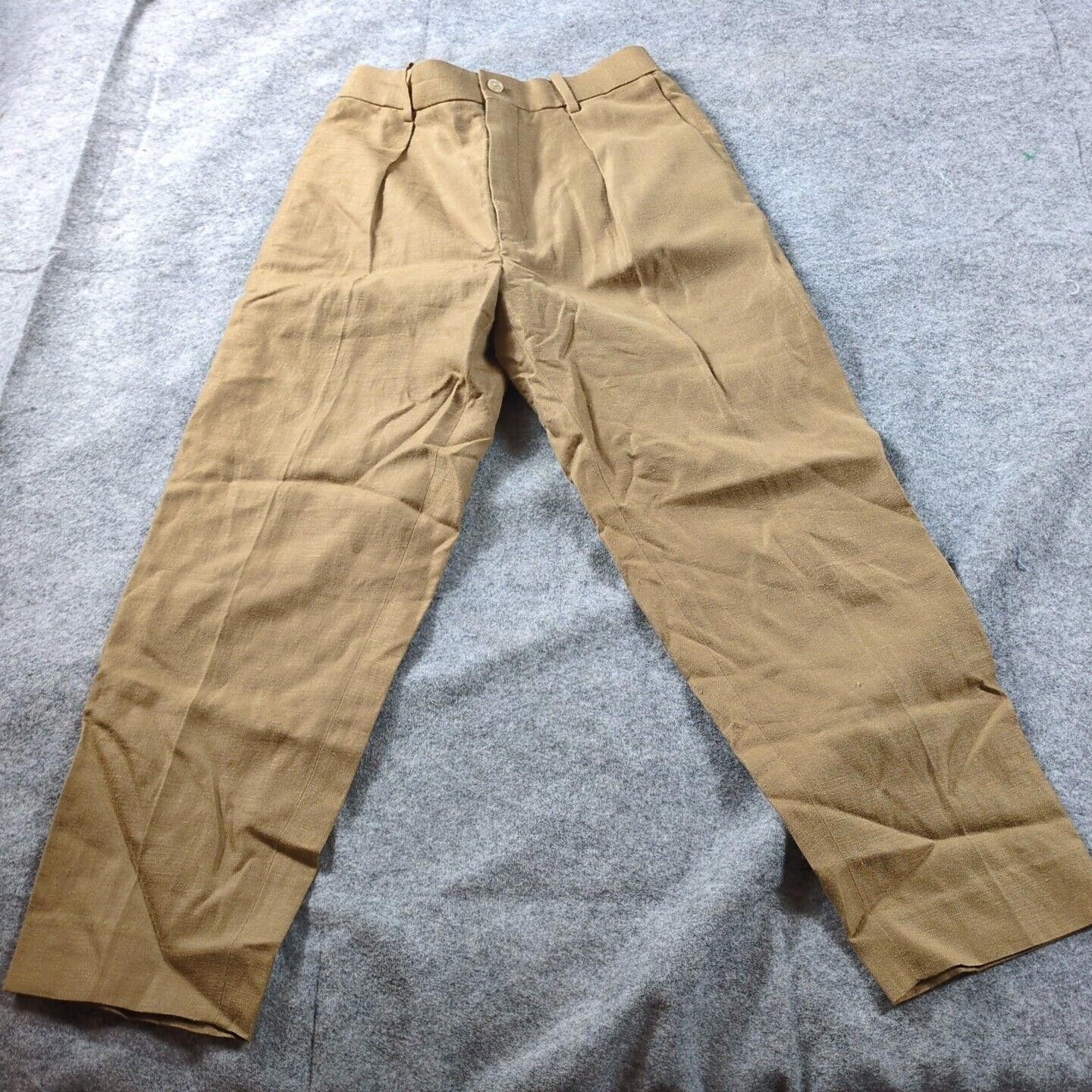 Markaware MARKAWARE Slacks Brown (26-30x25) Stretch Waist Wool Hemp Size US 30 / EU 46 - 1 Thumbnail