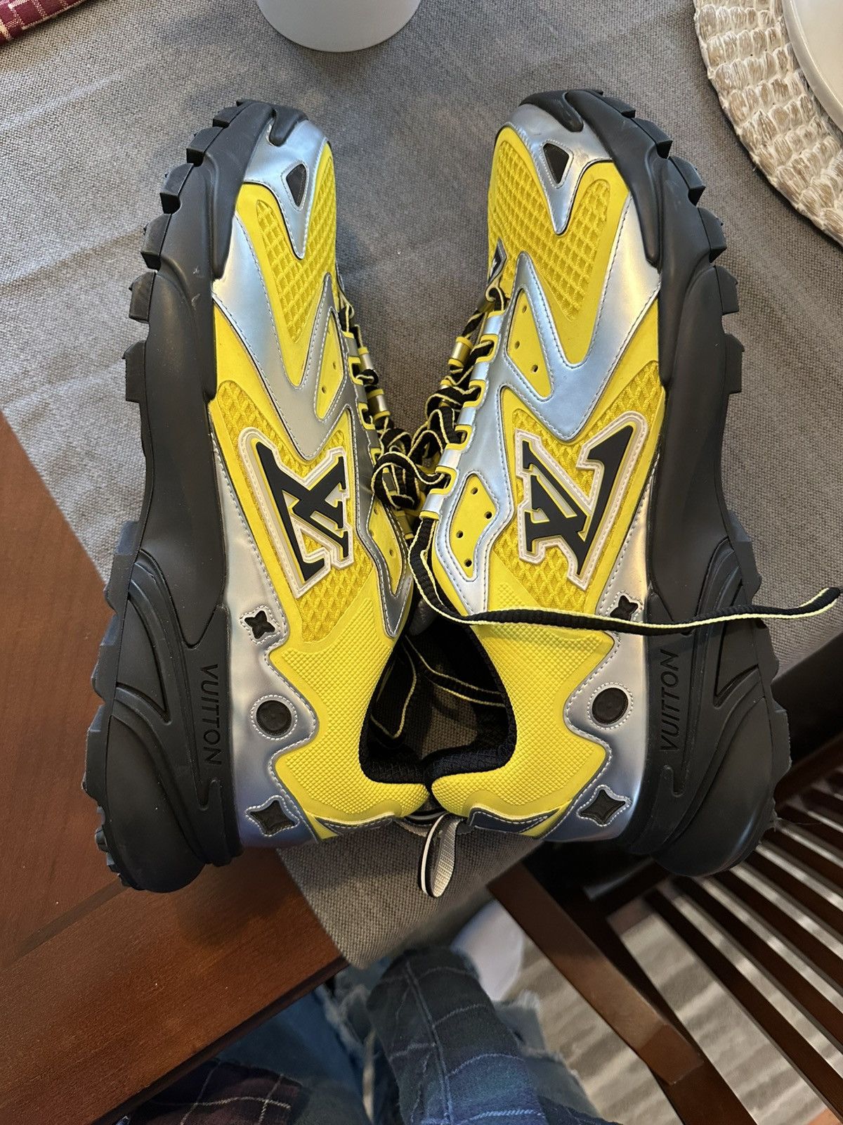 Louis Vuitton Louis Vuitton Tatic Sneakers - Yellow Size US 10 / EU 43 - 3 Thumbnail