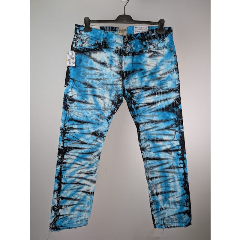 Gallery Dept. o1rshd1 Marley Tie Dye Denim Jeans in Blue / Black / White Size US 36 / EU 52 - 9 Thumbnail