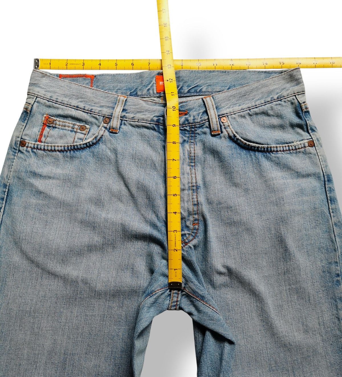 Hugo Boss Hugo Boss Straight Fit Blue Denim Jeans – Size 32 Size US 32 / EU 48 - 11 Thumbnail