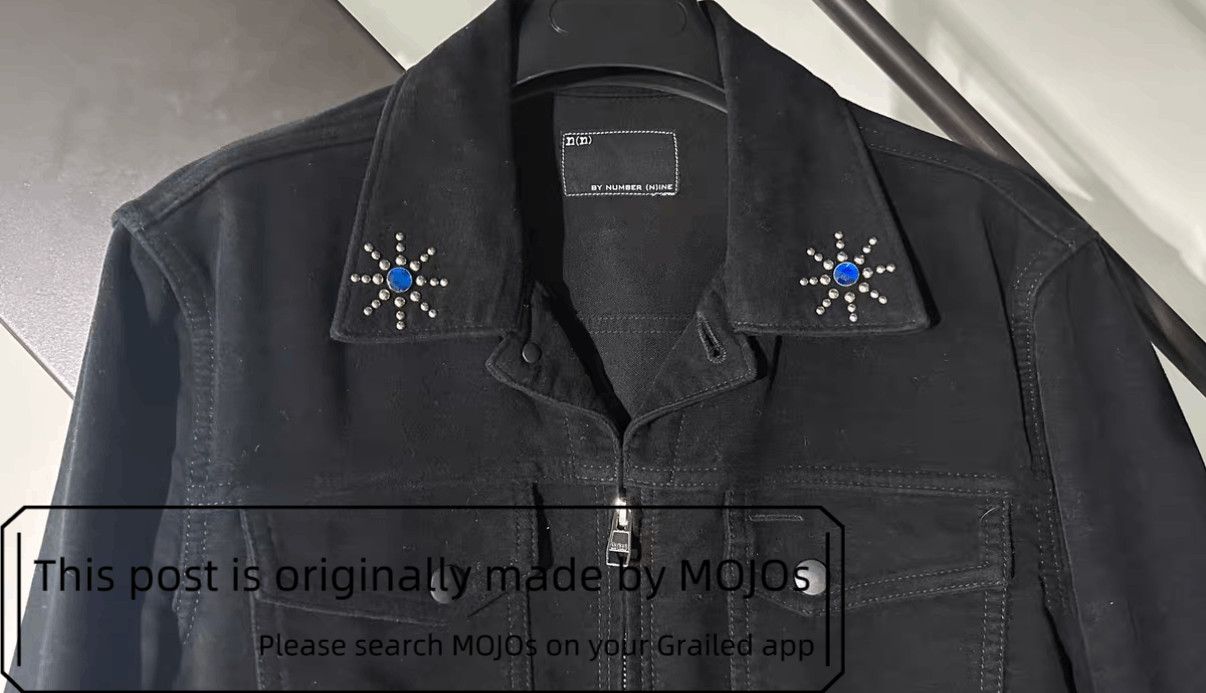 Number (N)ine Sz 3 Number Nine Velvet Stud Jacket mojos933 Size US L / EU 52-54 / 3 - 7 Thumbnail