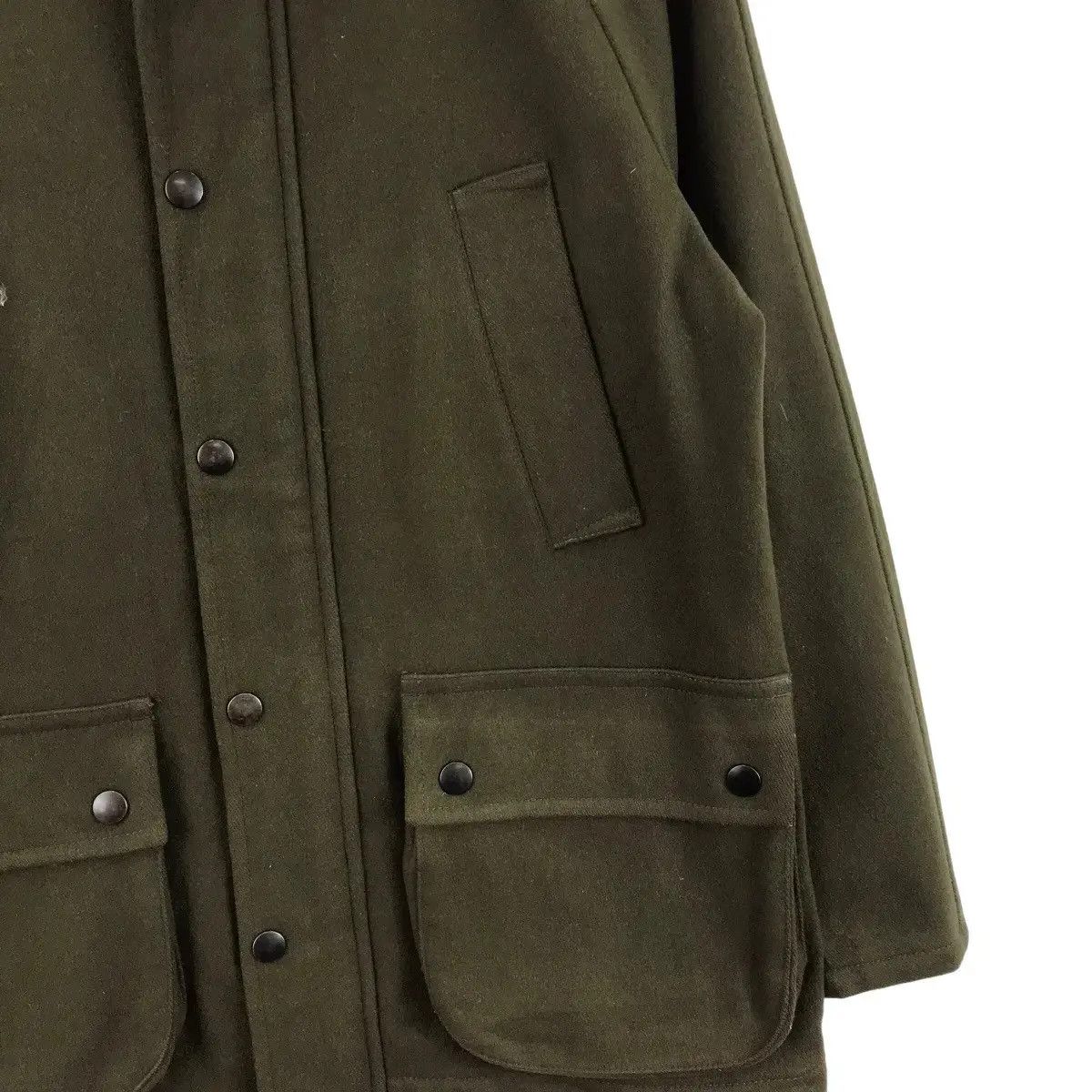 Vintage AND A Japanese Brand Snap Button Wool Khaki Coat Size US S / EU 44-46 / 1 - 2 Thumbnail