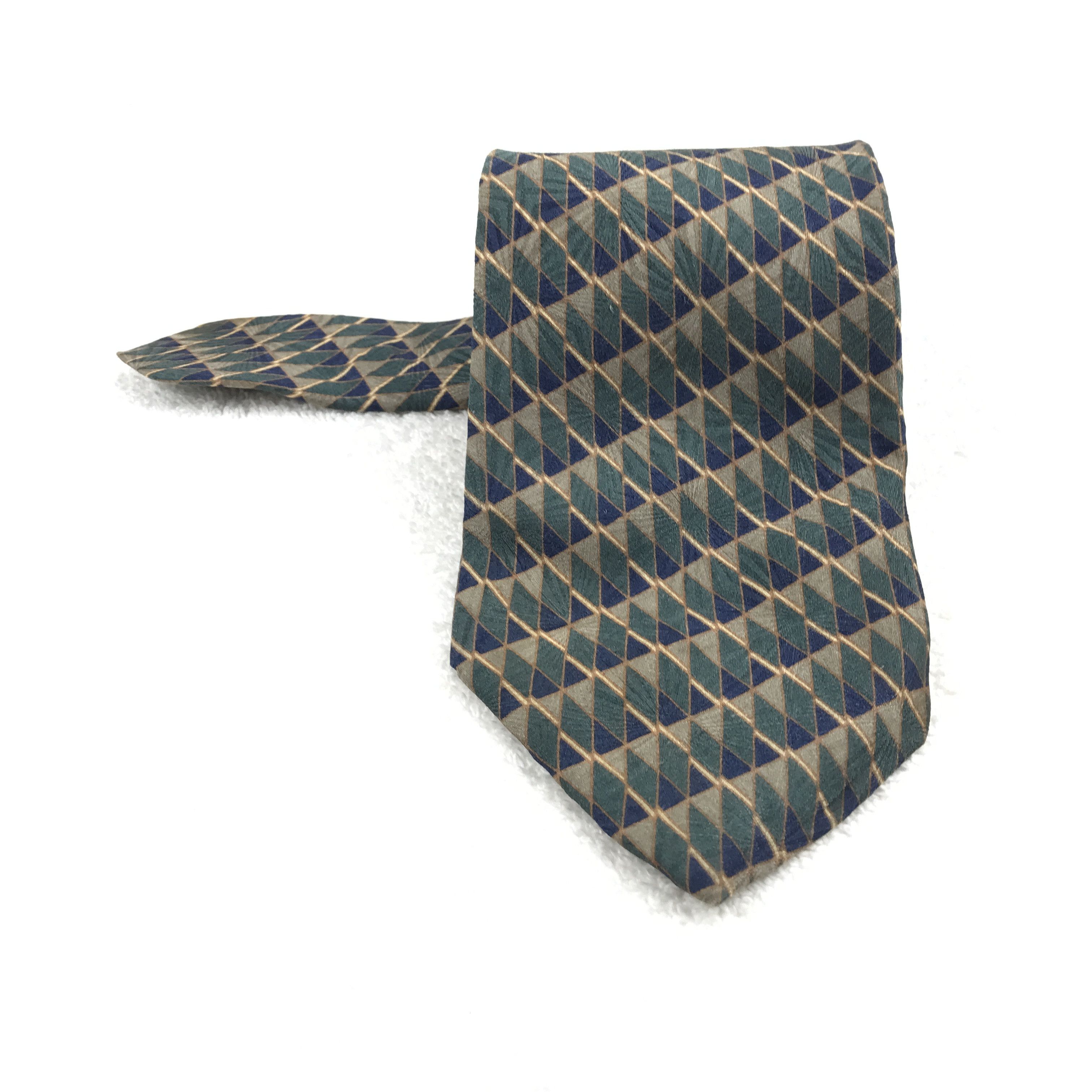 Designer × Vintage Vintage Neo Bill Blass Silk Necktie Size ONE SIZE - 1 Thumbnail