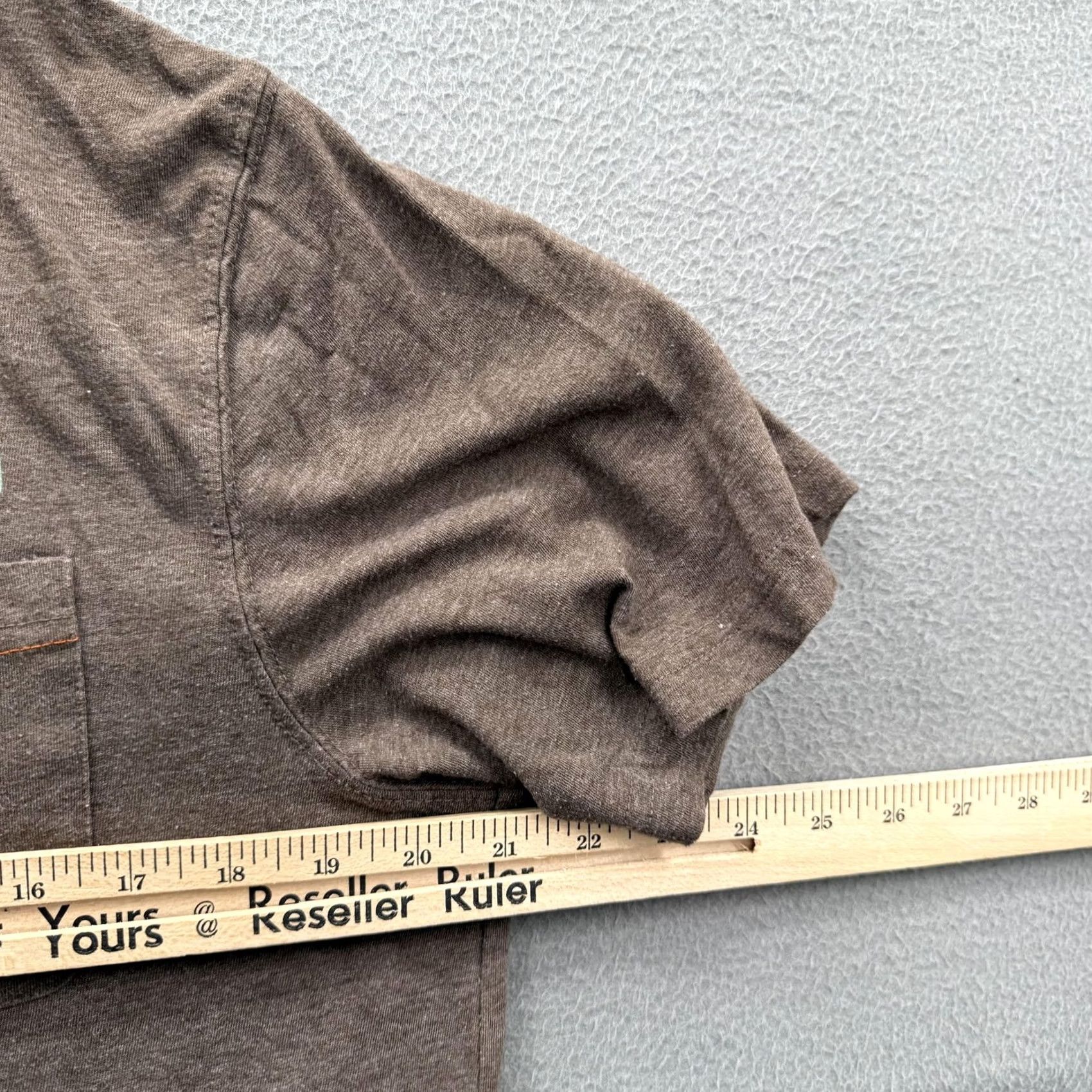 Vintage Howler Bros Mens Medium Brown Pocket Heed The Call Graphic Tee Tagless Shirt Size US M / EU 48-50 / 2 - 4 Thumbnail