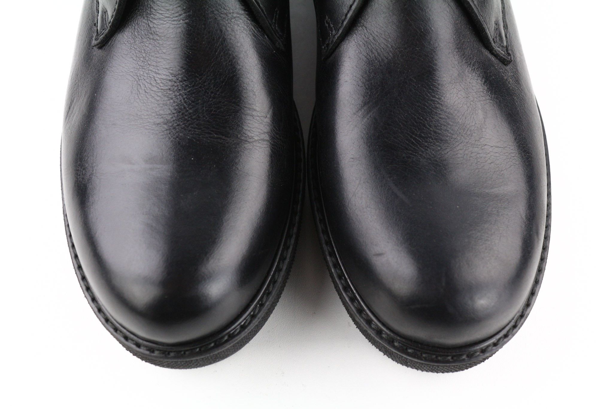 Timberland A2KCW UK8.5 Logo Leather Black High Top Boots 79907 Size US 9 / EU 42 - 4 Thumbnail