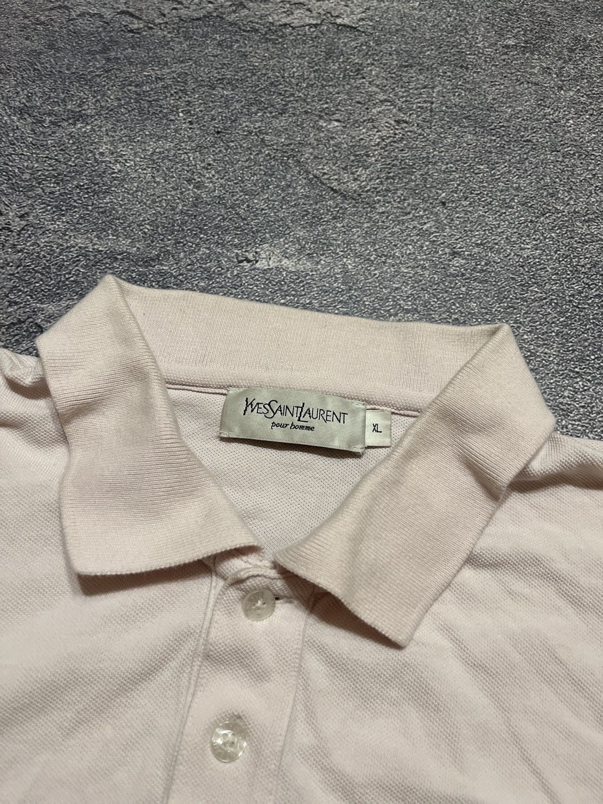 Vintage × Yves Saint Laurent Yves Saint Laurent Pour Homme Vintage Polo Tee Rare Luxury Size US XL / EU 56 / 4 - 5 Thumbnail