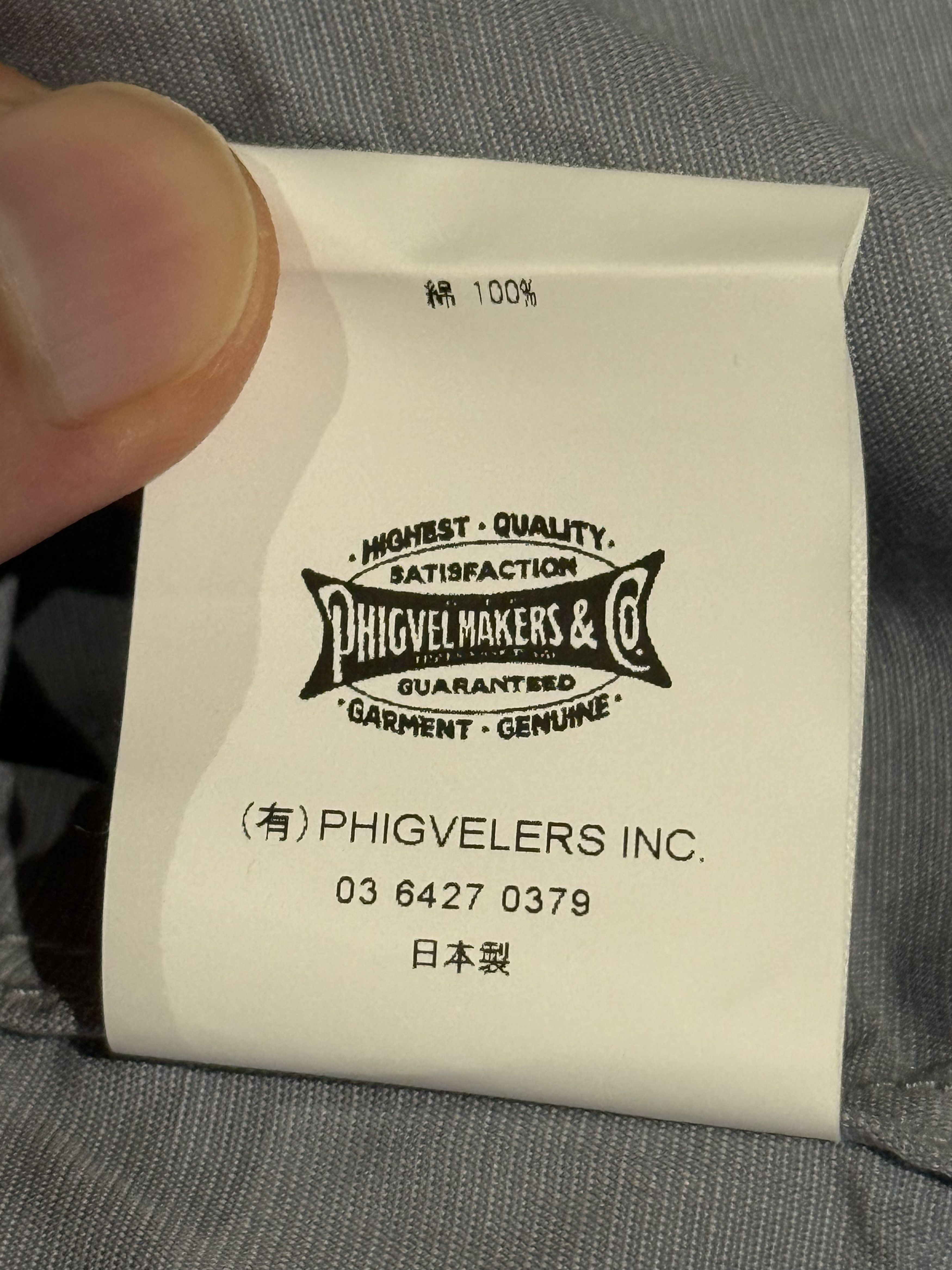 PHIGVEL MAKERS & Co. 💚 Phigvel Makers & Co. Regular Collar Dress Shirt Old Sax Size US M / EU 48-50 / 2 - 19 Thumbnail