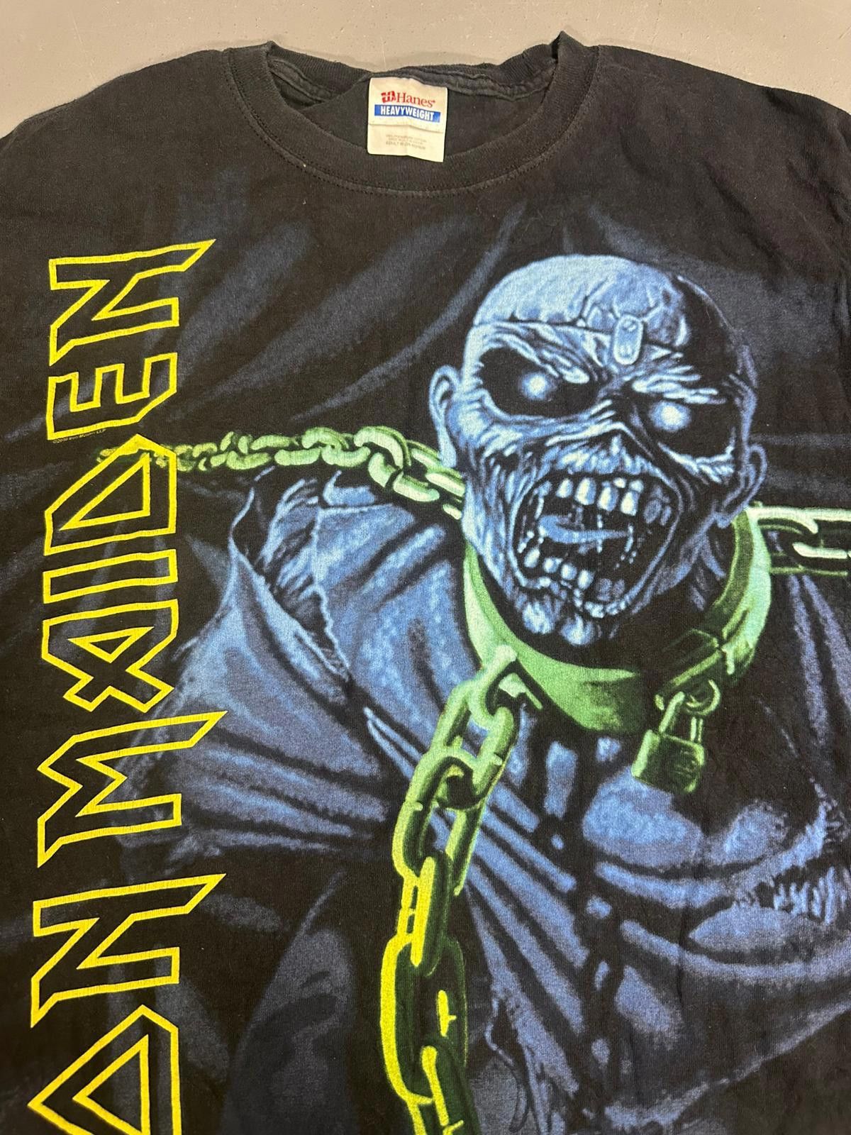 Hanes Vintage Iron Maiden Heavyweight T-Shirt – Edgy Graphics Size US M / EU 48-50 / 2 - 2 Thumbnail
