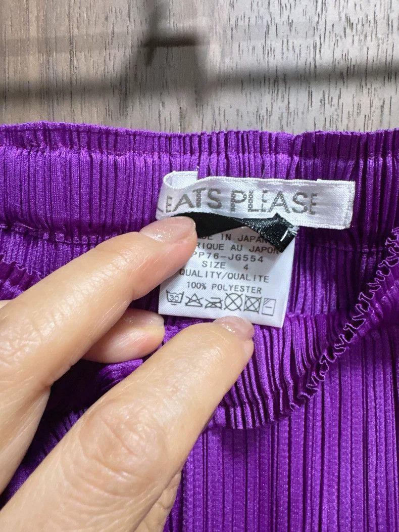 Issey Miyake issey miyake size:4 Purple pleated long dress Size 42" / US 20 - 5 Thumbnail