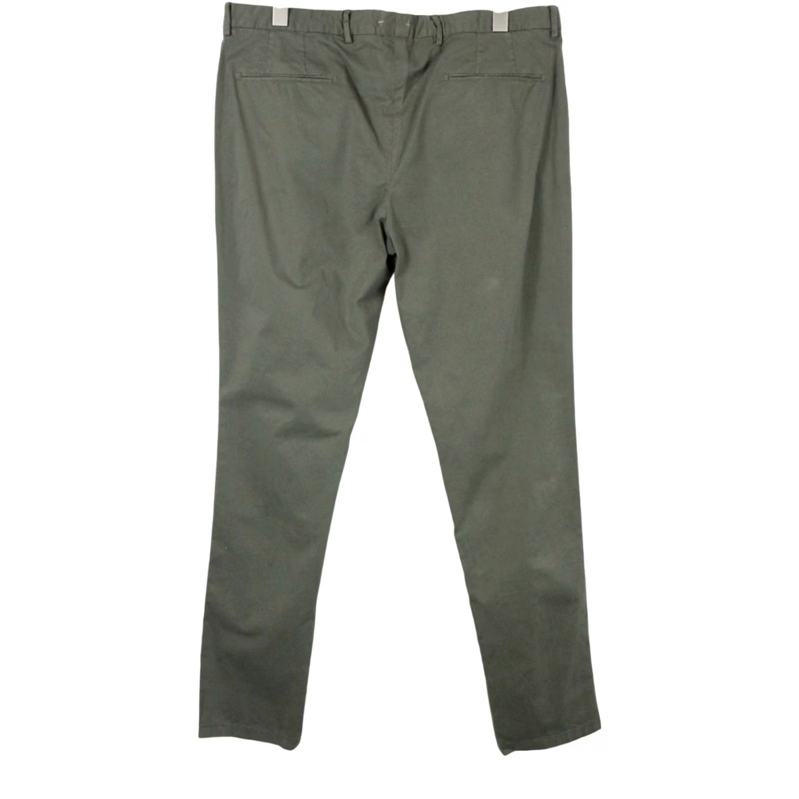 Suitsupply SUITSUPPLY Porto Novo Trousers Men UK 38 Stretch Chino Pockets Zip Fly Green 98% cotton 2% elastane Regular Mens Size US 38 / EU 54 - 2 Thumbnail
