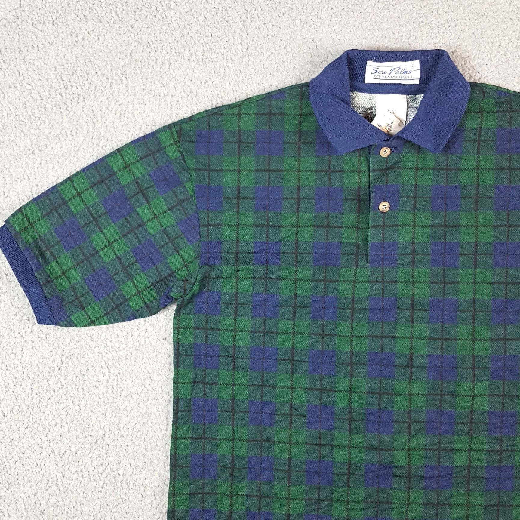 Vintage VINTAGE Hartwell Polo Shirt Men S Green Plaid Preppy 90s USA Made Button Collared Shirt Size US S / EU 44-46 / 1 - 3 Thumbnail