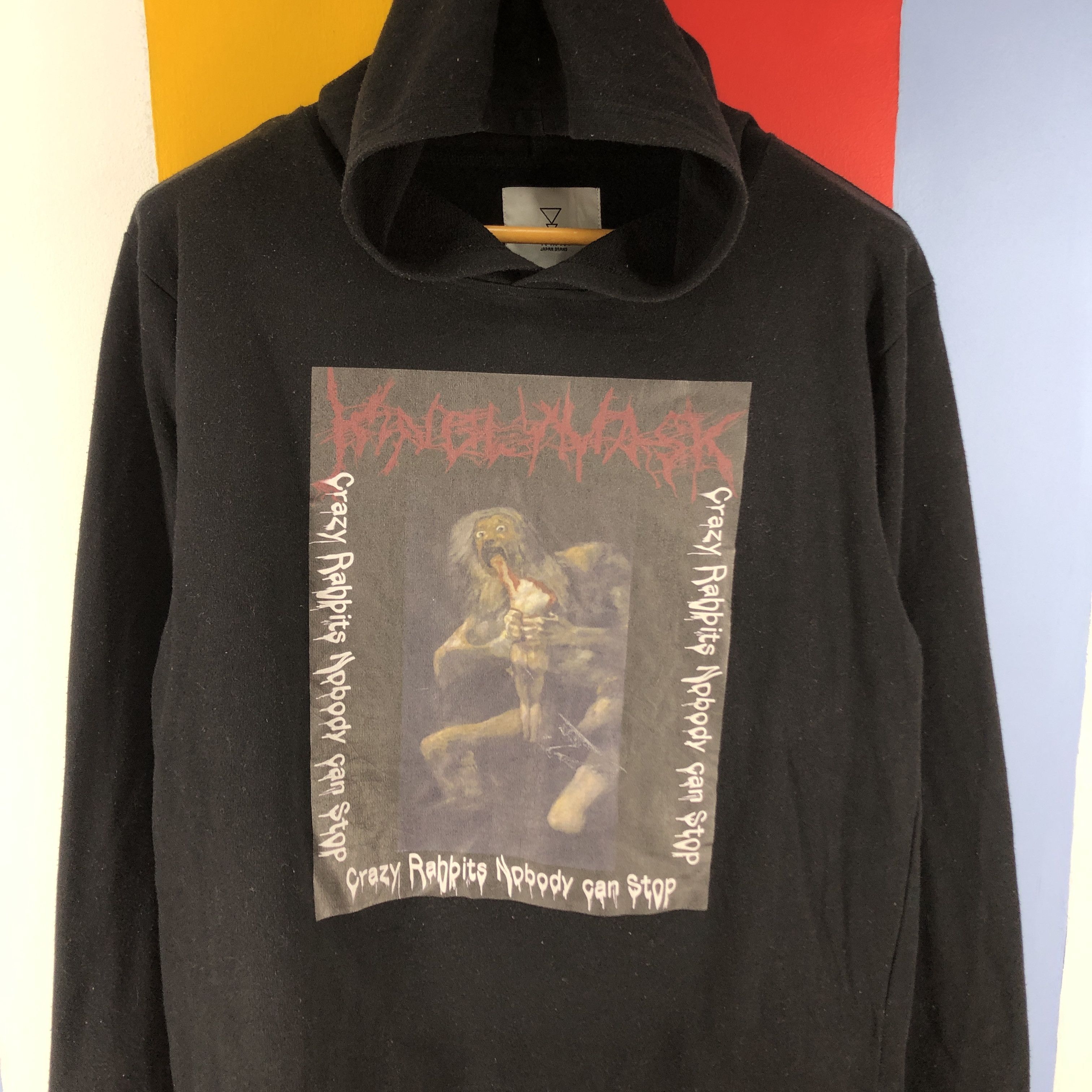 Japanese Brand CRAZY RABBITS NOBODY CAN STOP Hoodie #0803/Y Size US M / EU 48-50 / 2 - 2 Thumbnail