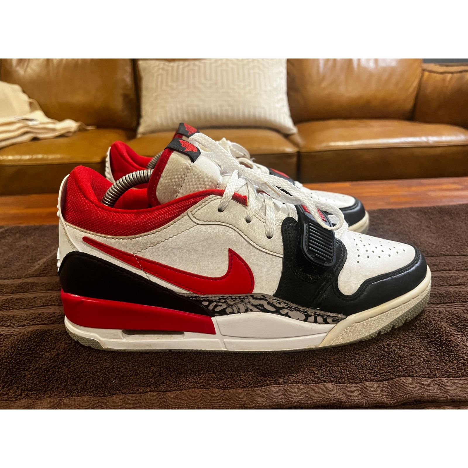 Nike Nike Air Jordan Legacy 312 Low Sneakers Fire Red Men's 8.5 Size US 8.5 / EU 41-42 - 3 Thumbnail
