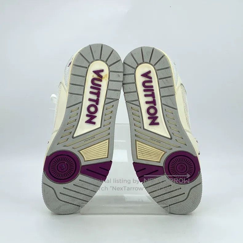 Louis Vuitton Louis Vuitton White logo presbyopic lace-up casual flat sn Size US 7 / EU 40 - 5 Thumbnail