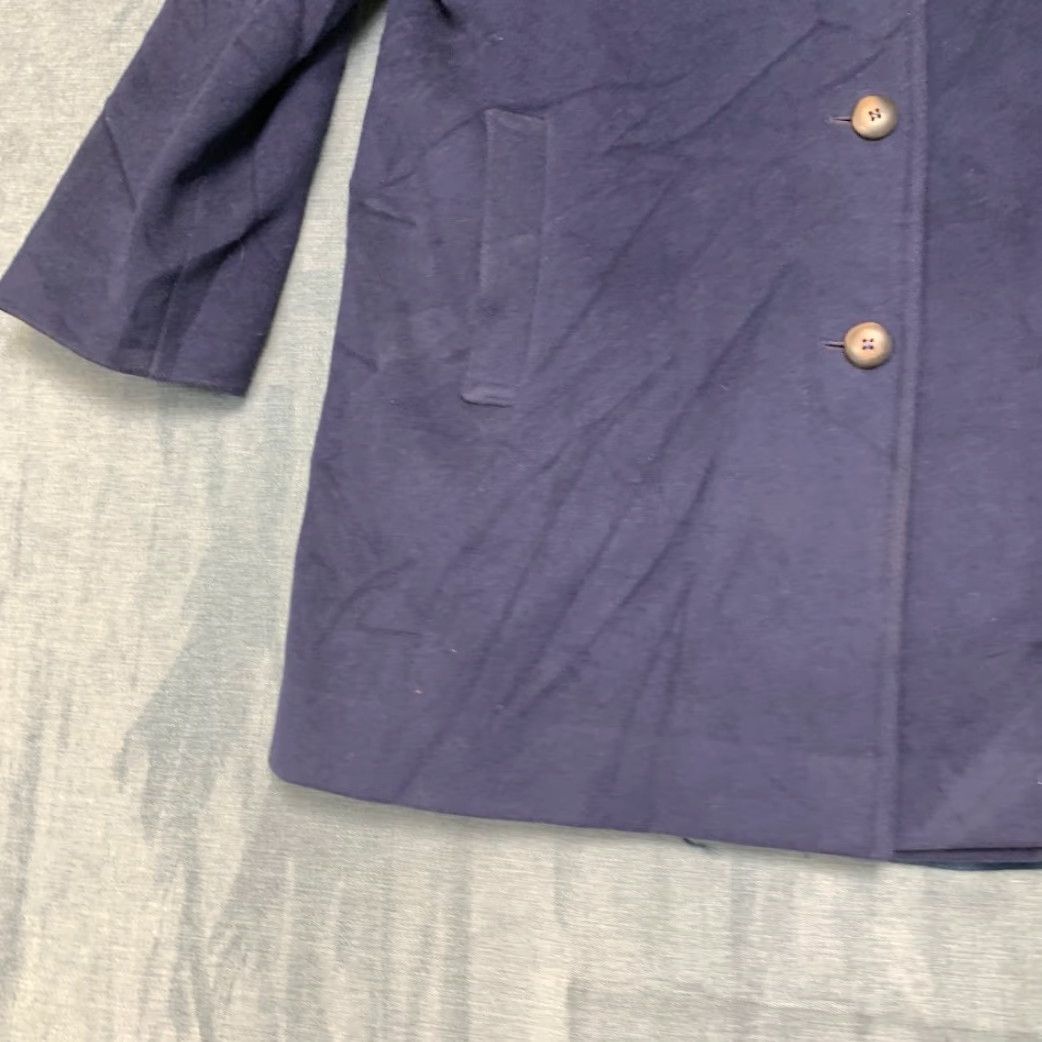 Pendleton VTG Pendleton Coat Womens Purple Wool Single Breasted Belted Lined Size L / US 10 / IT 46 - 3 Thumbnail