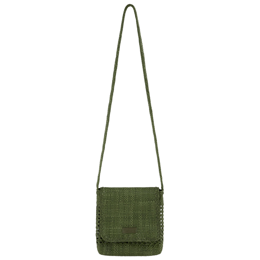 Aime Leon Dore o1mle0126 Size:OS / Woven Leather Shoulder Bag Olive Green Size ONE SIZE - 1 Preview