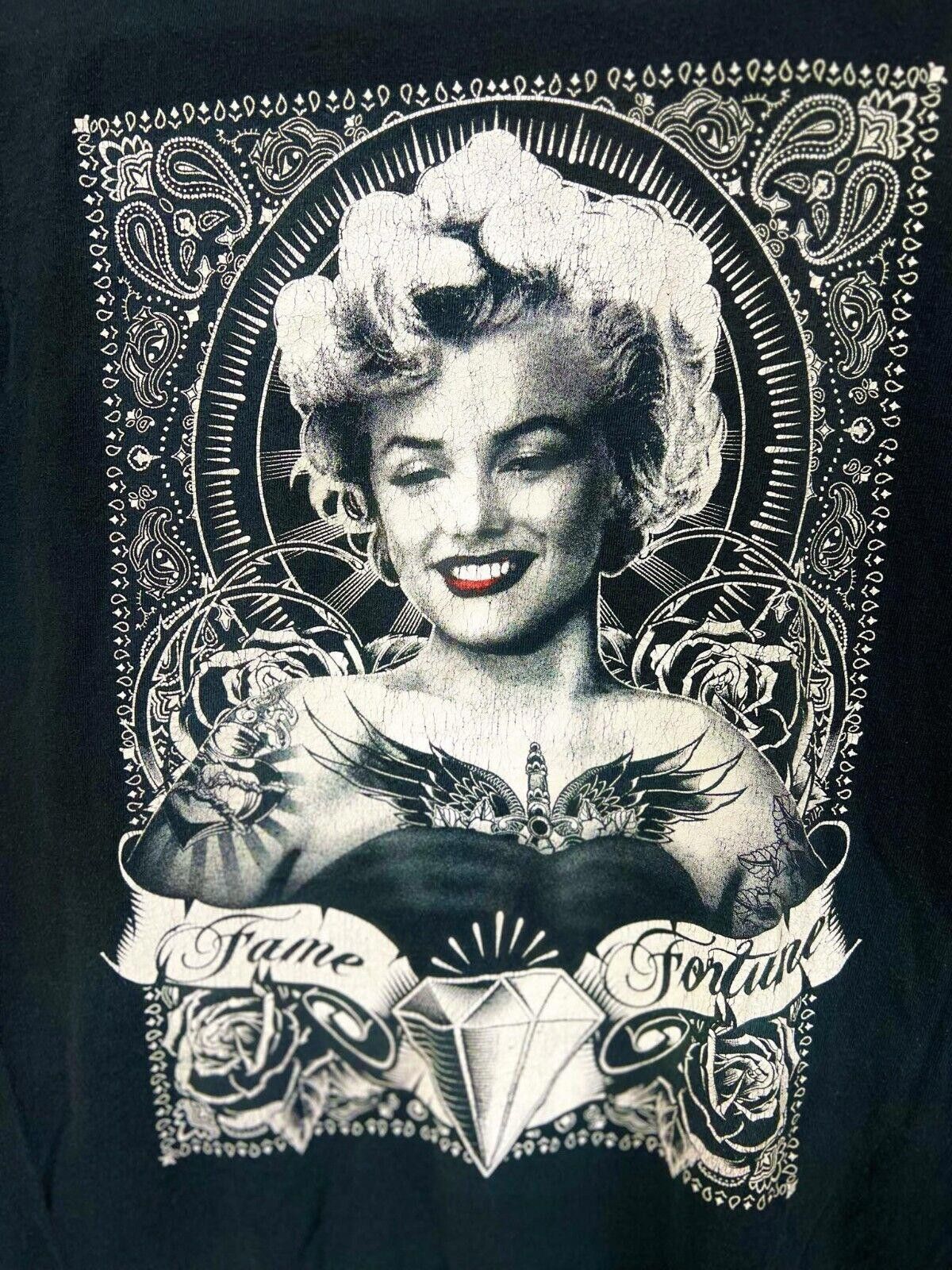 Designer Andre de Dienes Shirt Men's Large Black Marilyn Monroe Size US L / EU 52-54 / 3 - 2 Thumbnail