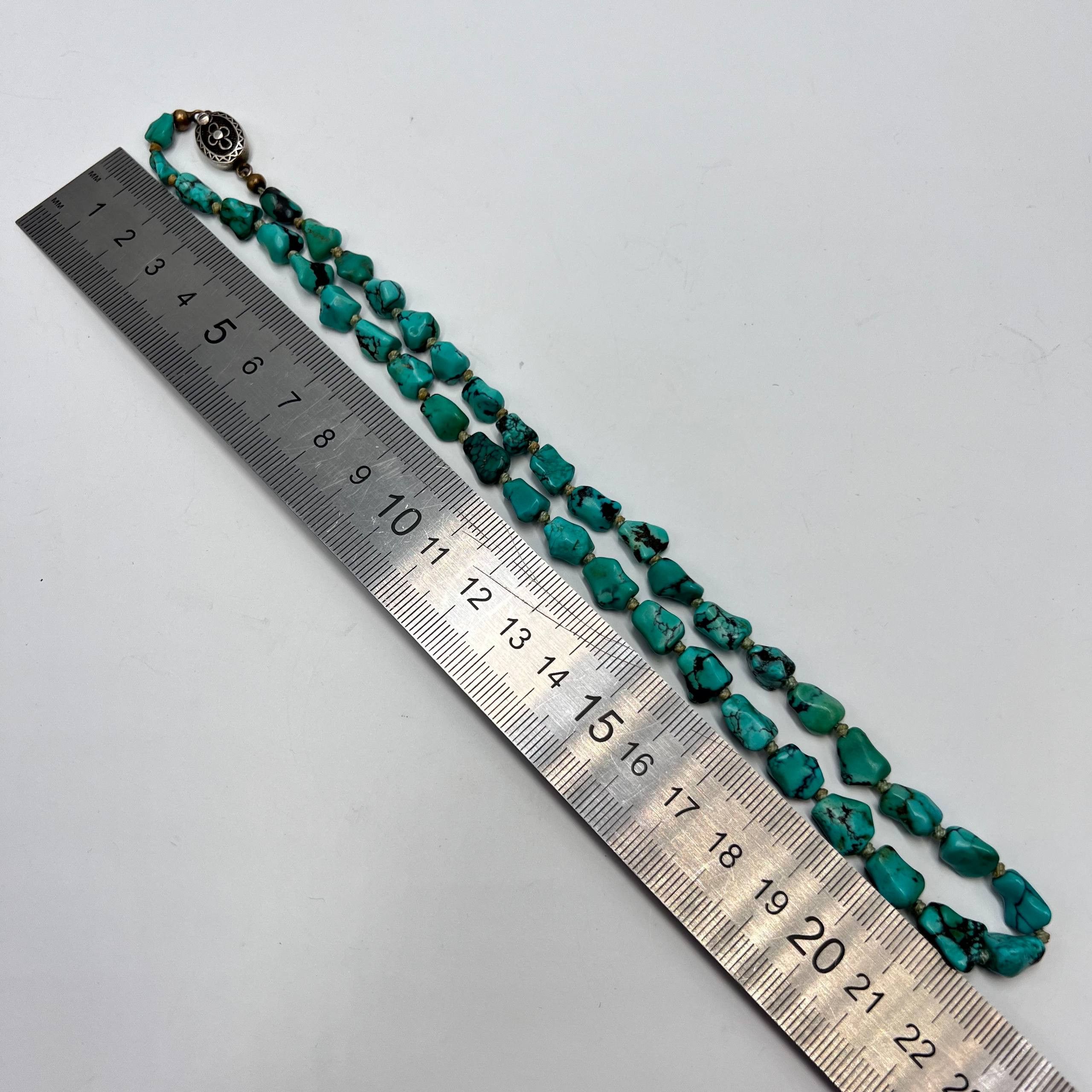 Vintage Vintage Turquoise Necklace Erik Poul Fenster Natural 22g Size ONE SIZE - 8 Thumbnail