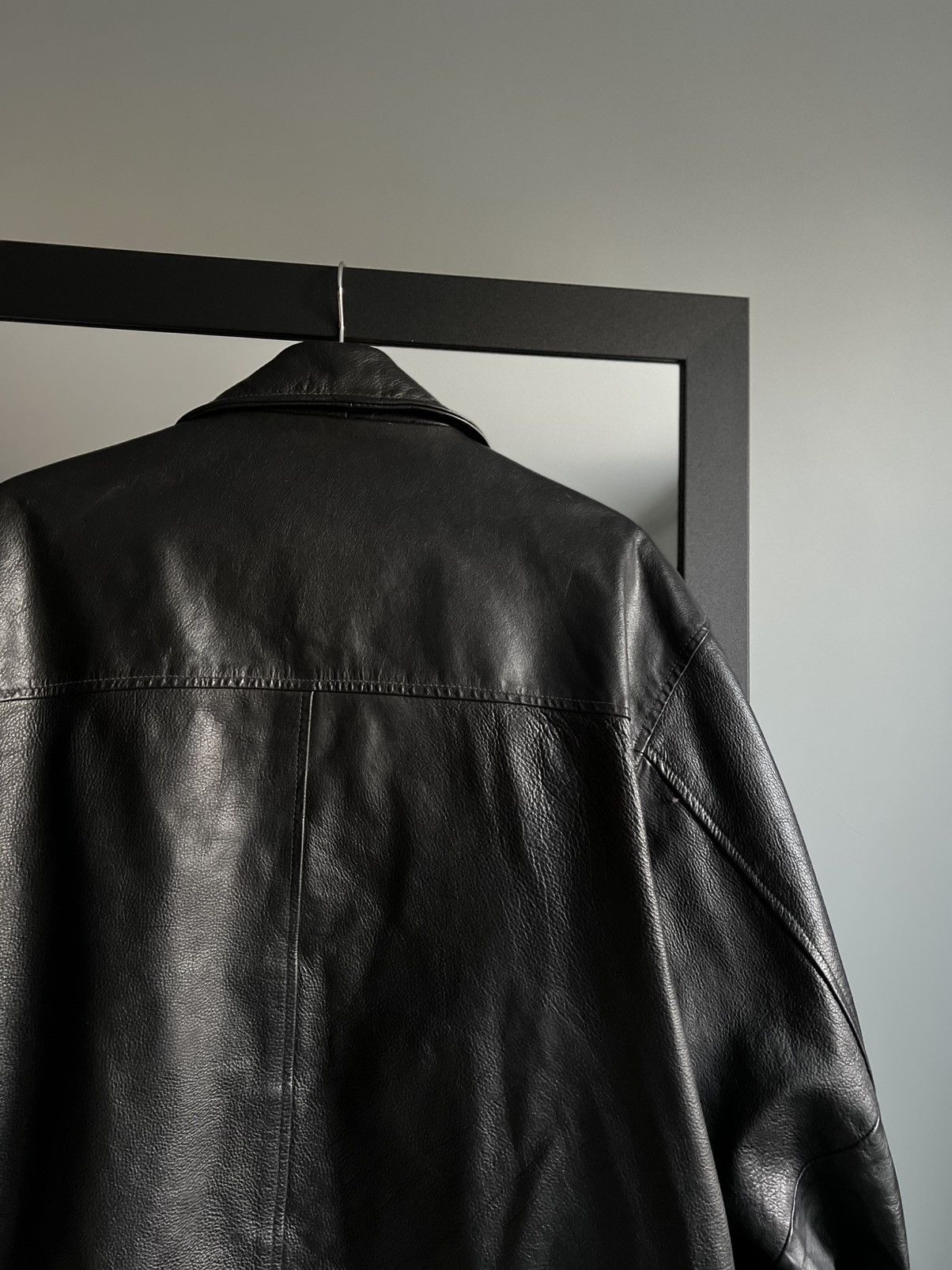 Vera Pelle × Vintage Vintage Vera Pelle 90's Real Leather Aviator Jacket Size US L / EU 52-54 / 3 - 14 Thumbnail