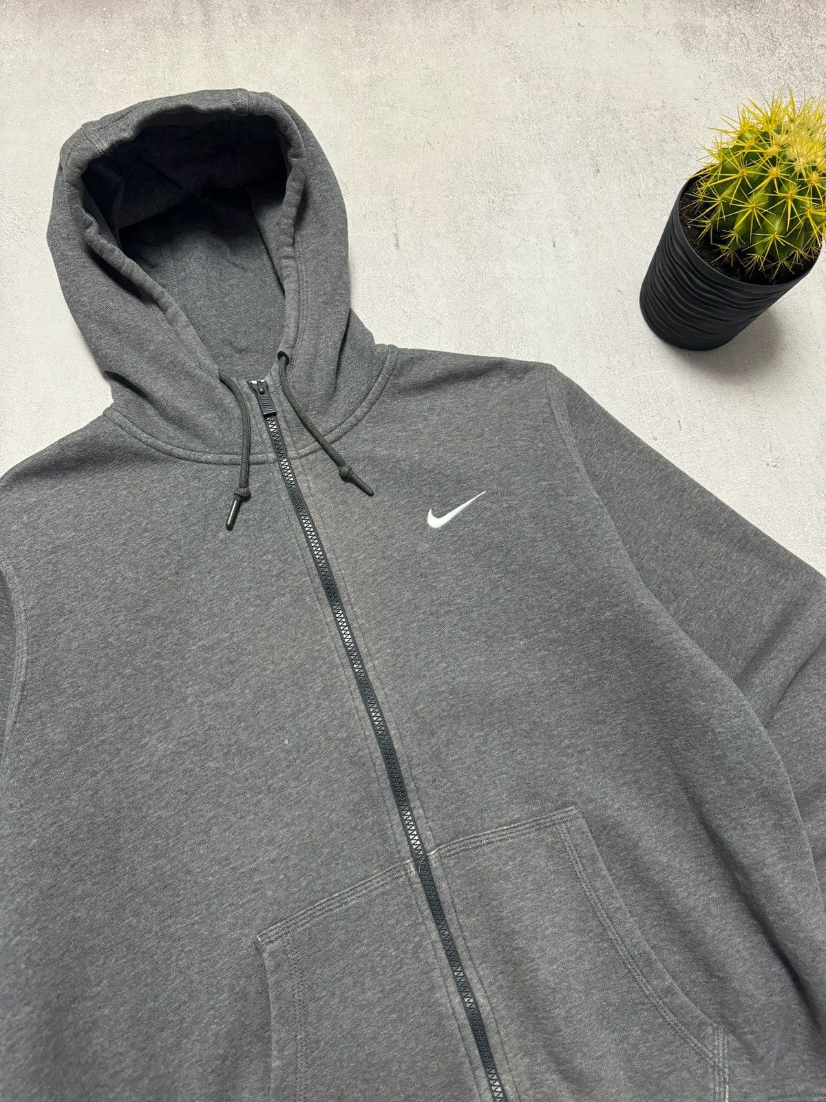 Nike × Vintage Vintage Nike Hoodie Zip Mini Swoosh Japanese Y2K 90s Size US M / EU 48-50 / 2 - 3 Thumbnail